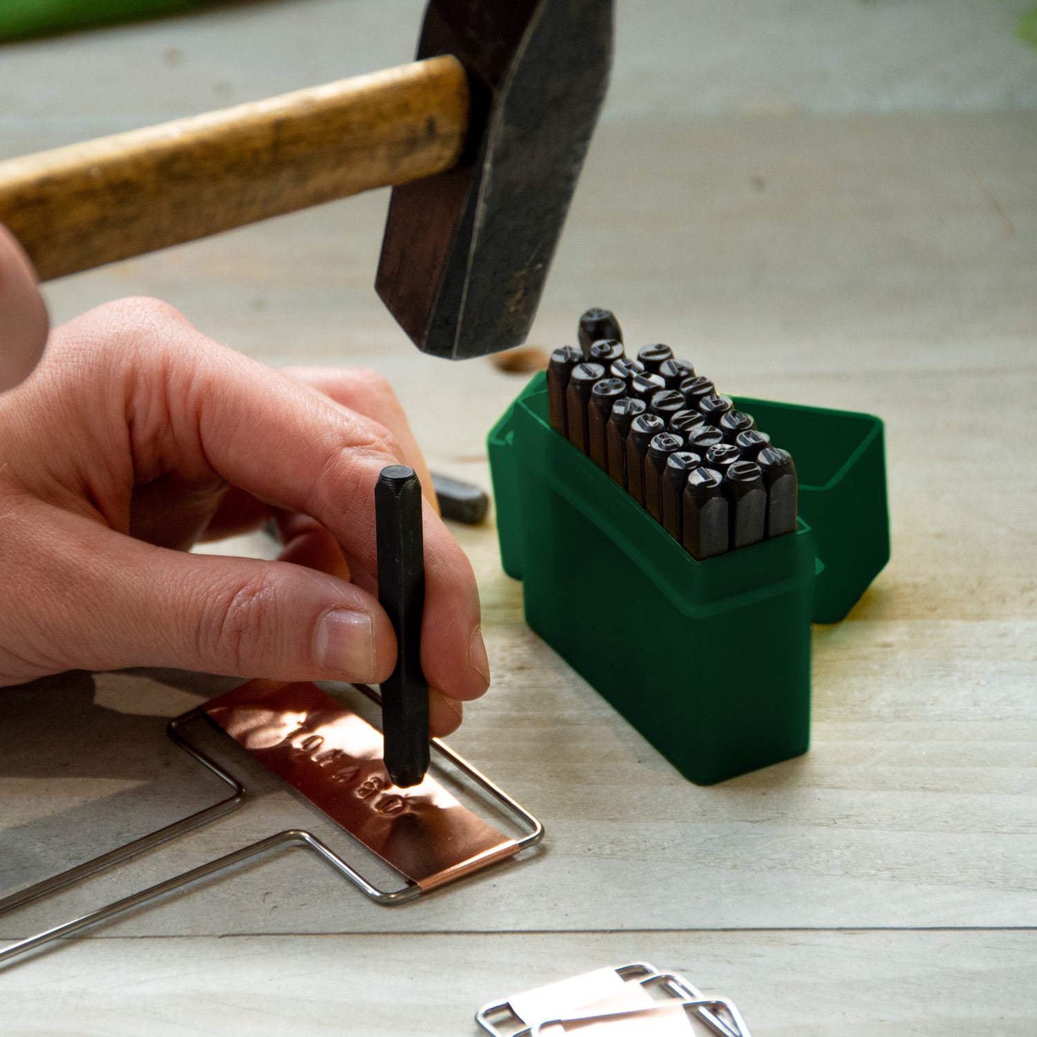 Copper Plant Tags And Stamper Set - Not A Boring Box