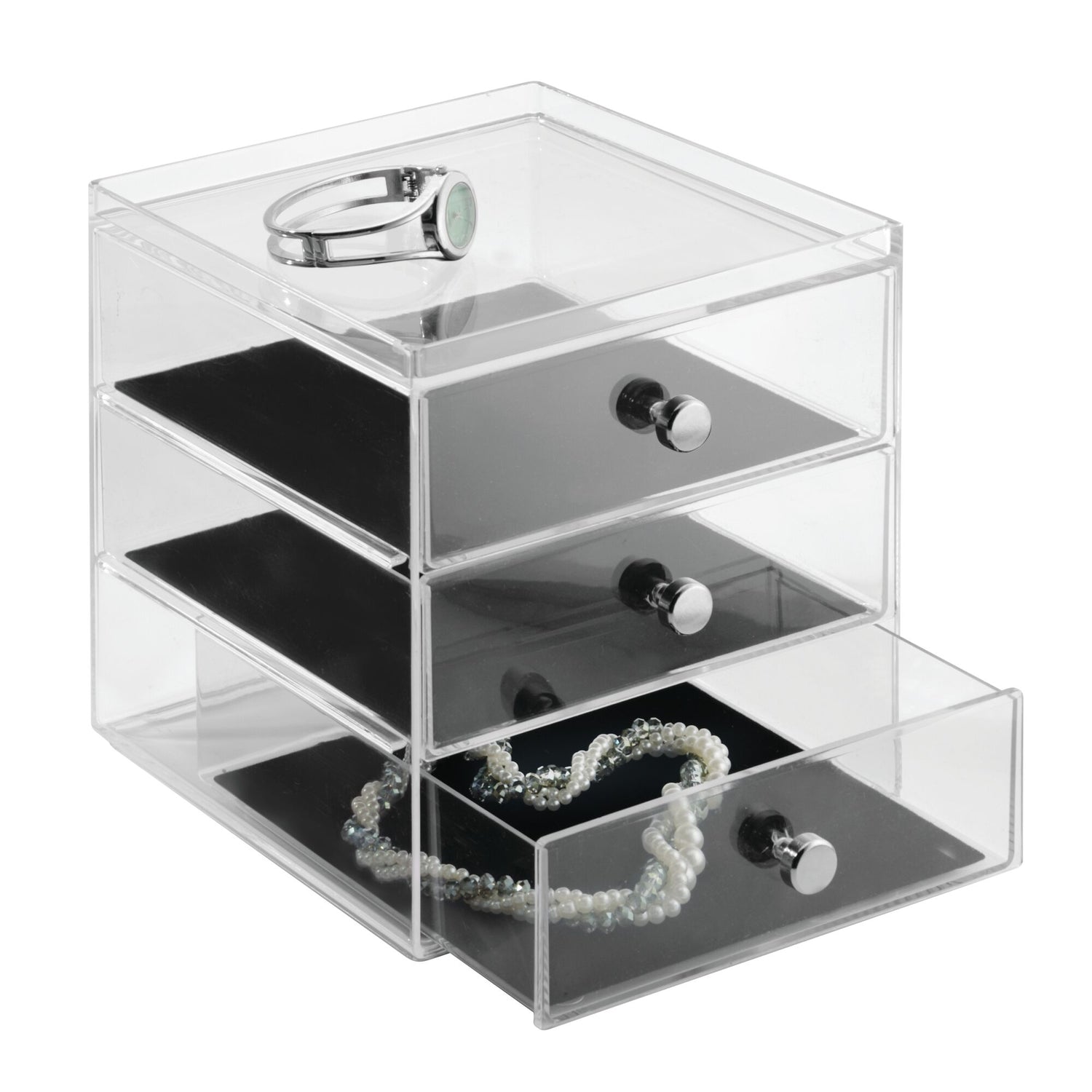 3 Drawer Jewellery Organiser Clarity - Not A Boring Box