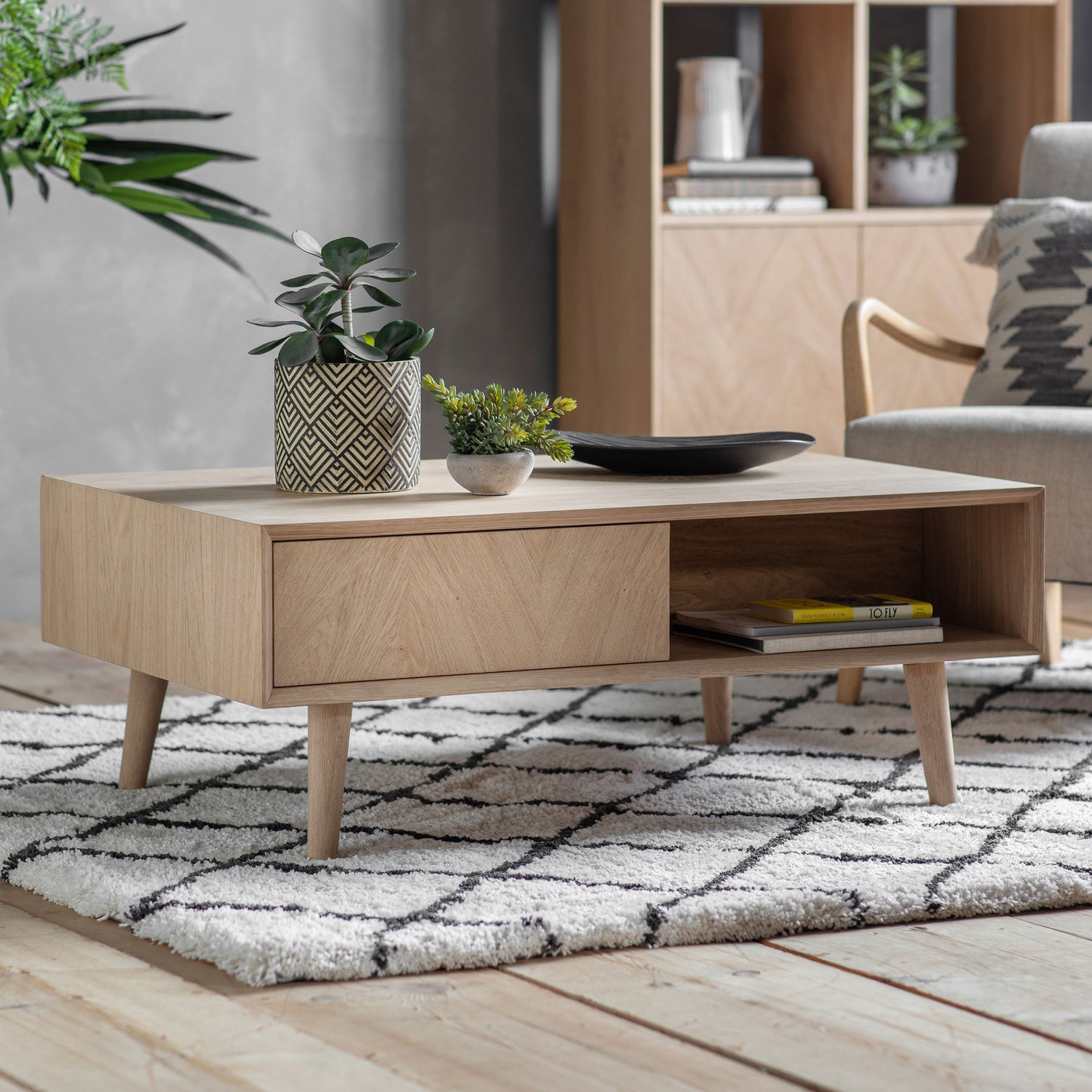 2 Drawer Coffee Table Roma - Not A Boring Box