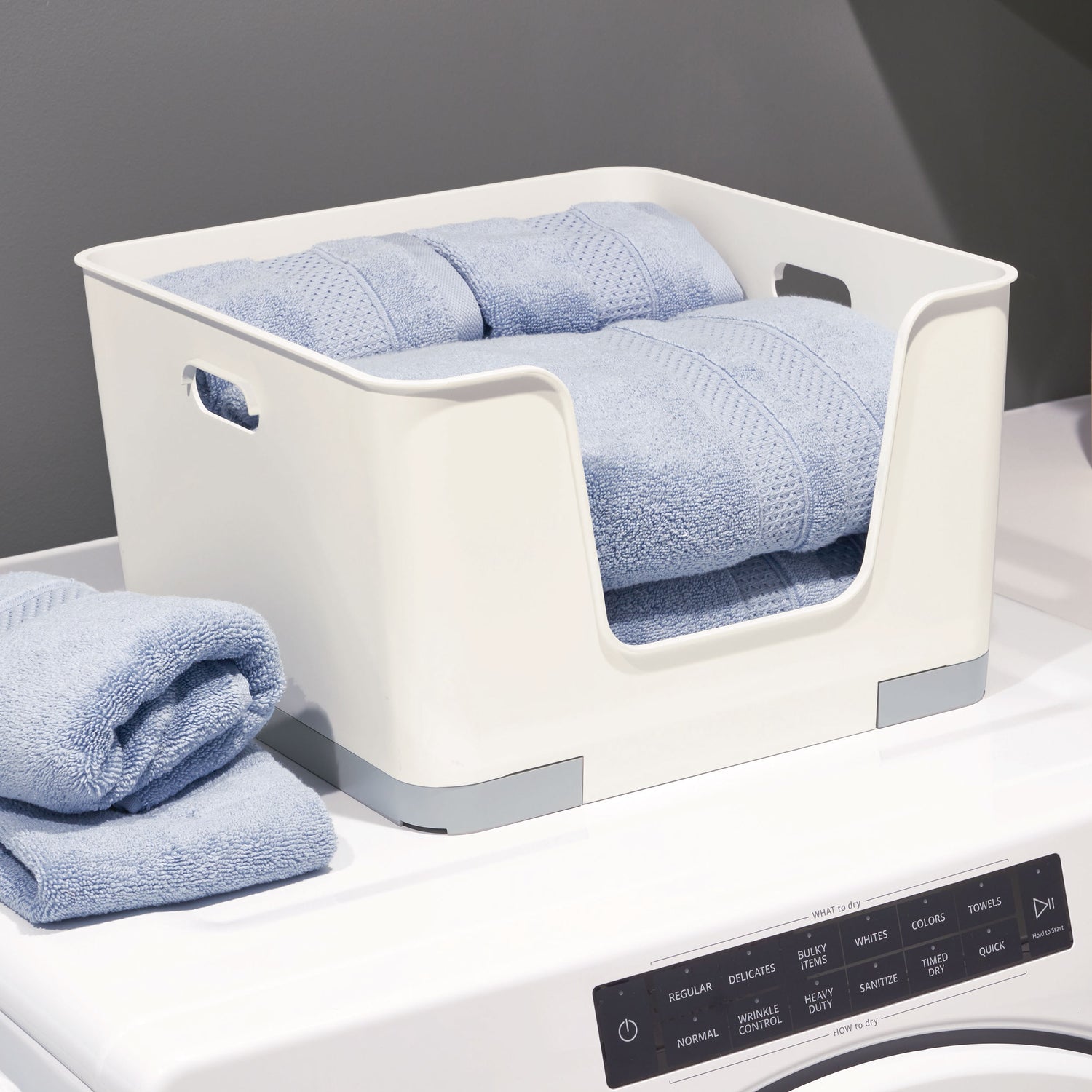 Stackable Storage Basket Open Front - Not A Boring Box