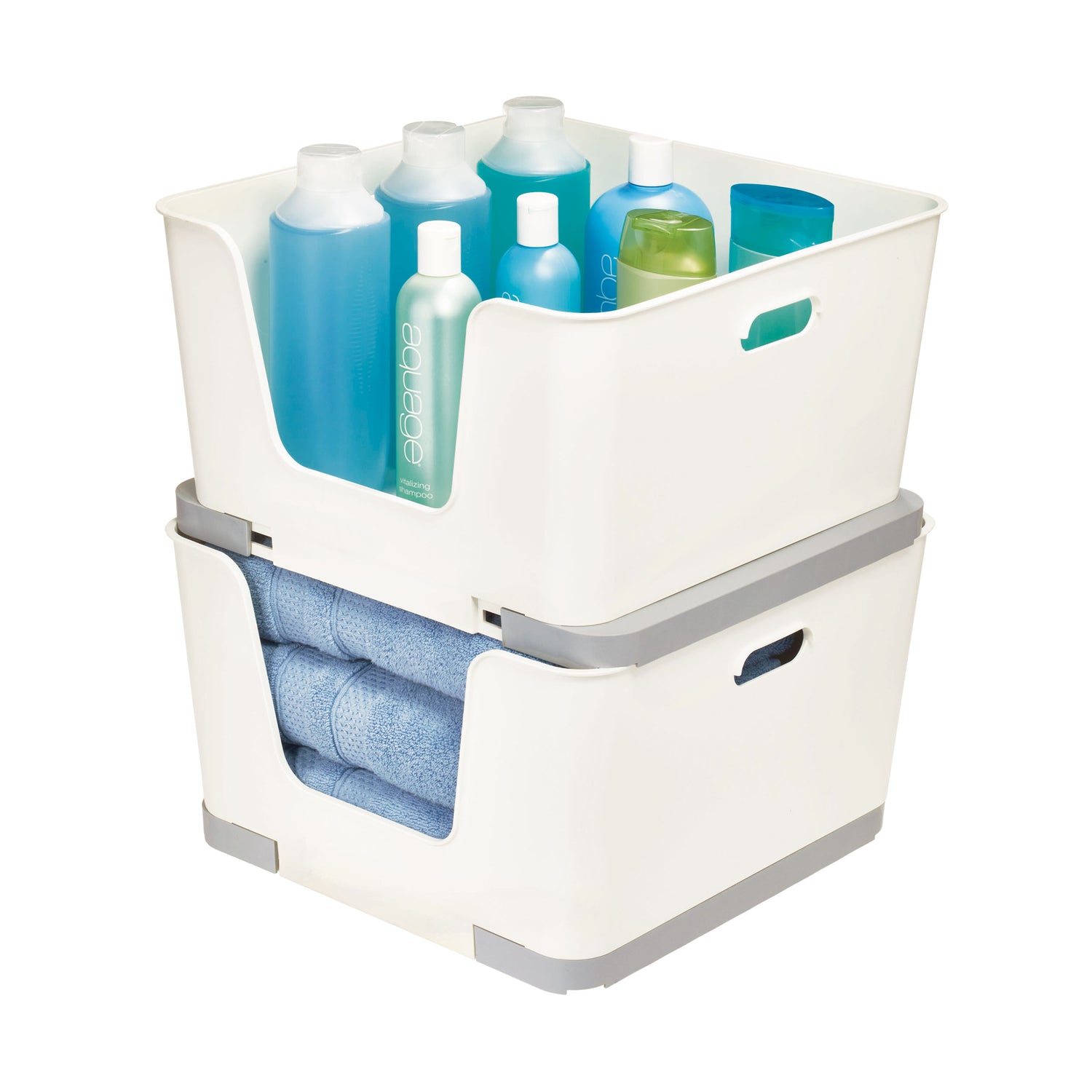 Stackable Storage Basket Open Front - Not A Boring Box