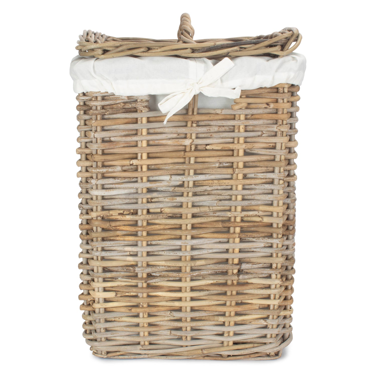 Rattan Laundry Hamper With Lid Small - Not A Boring Box