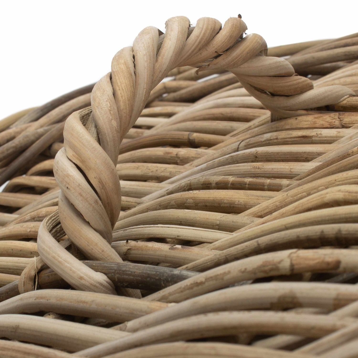 Rattan Laundry Hamper With Lid Small - Not A Boring Box