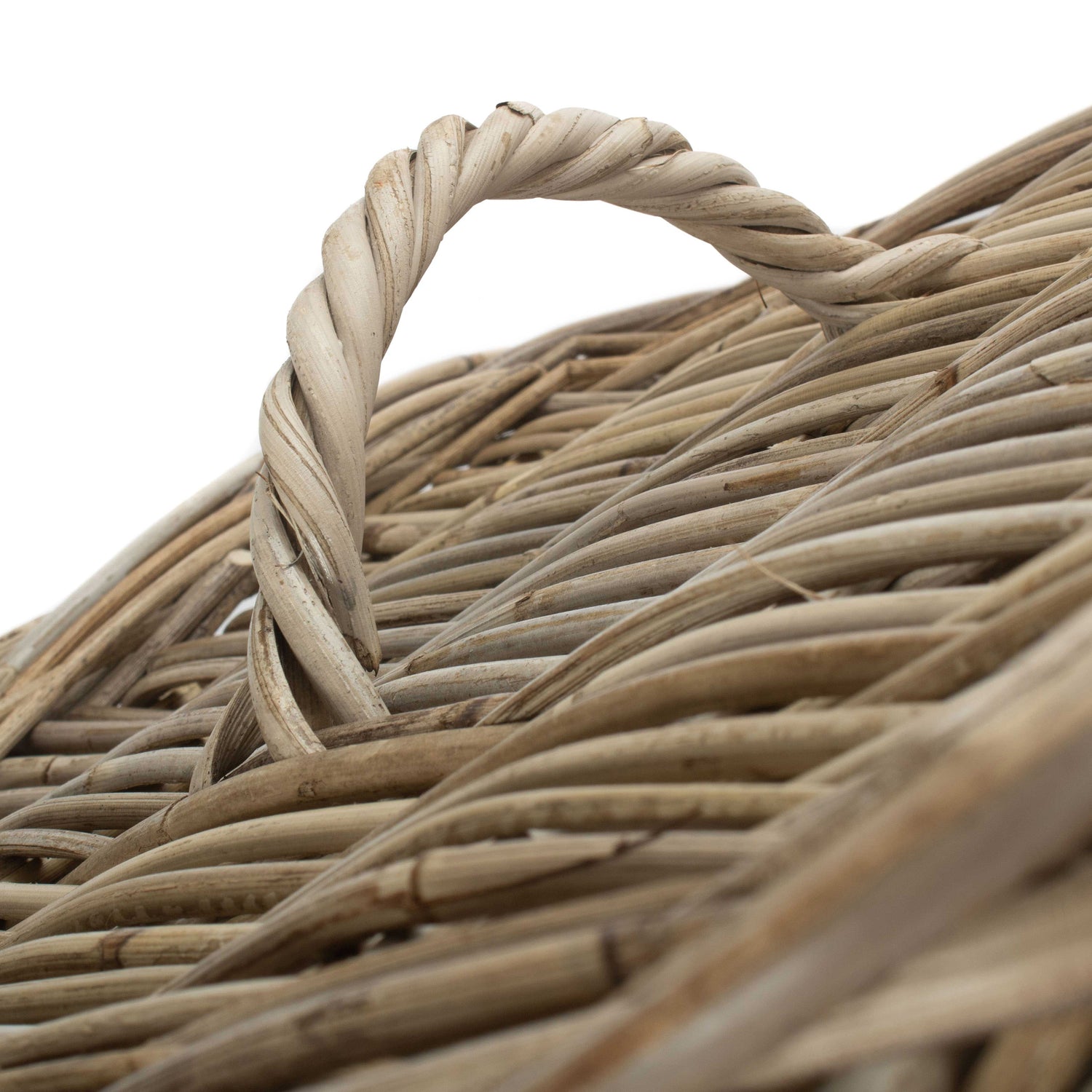 Rattan Laundry Hamper With Lid Large - Not A Boring Box