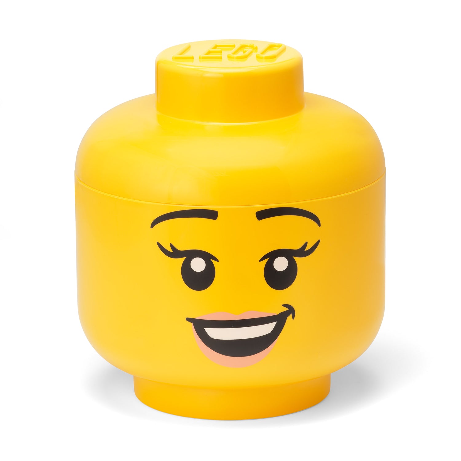 Giant Lego Happy Girl Storage Head Large - Not A Boring Box