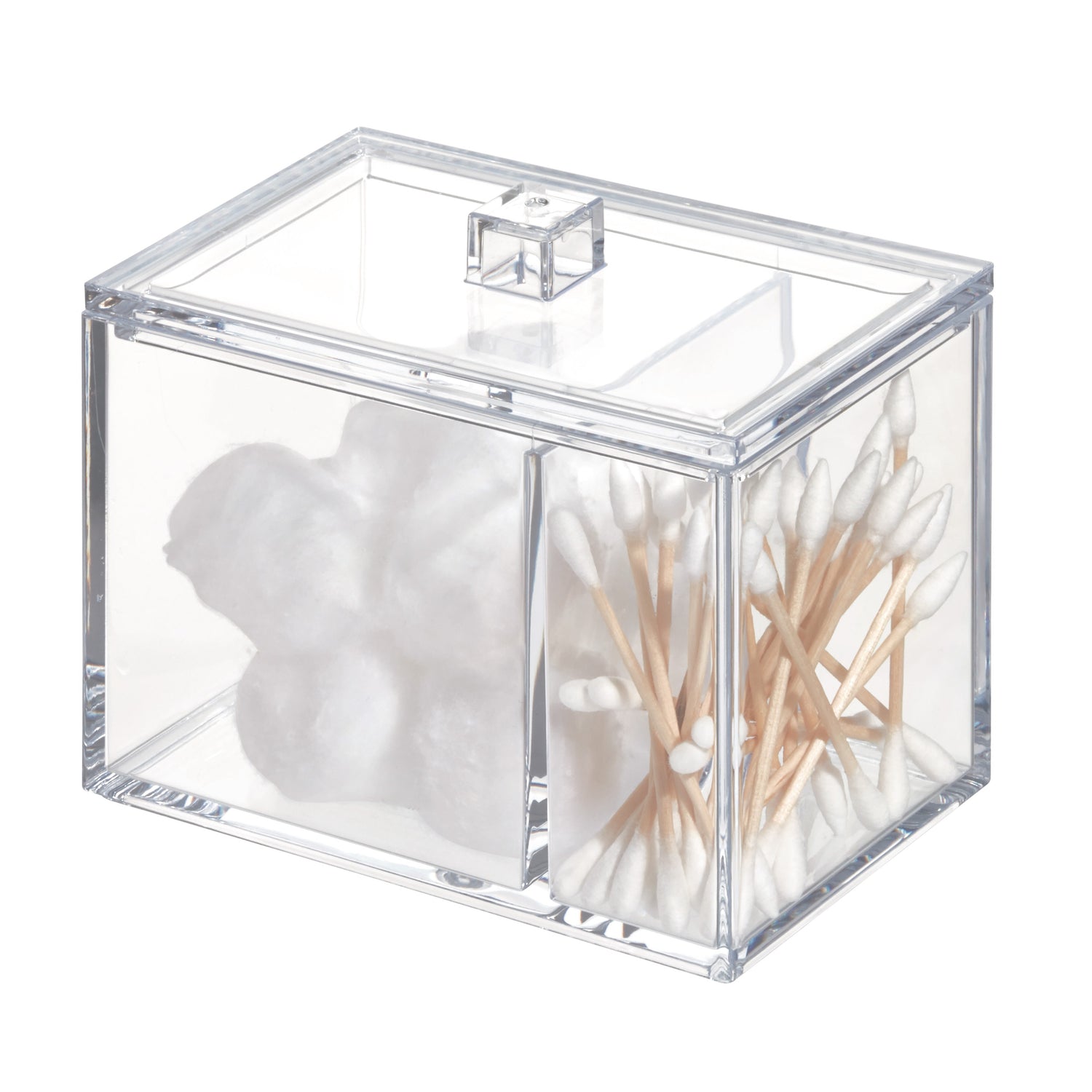 Divided Container For Cotton Buds And Balls - Not A Boring Box