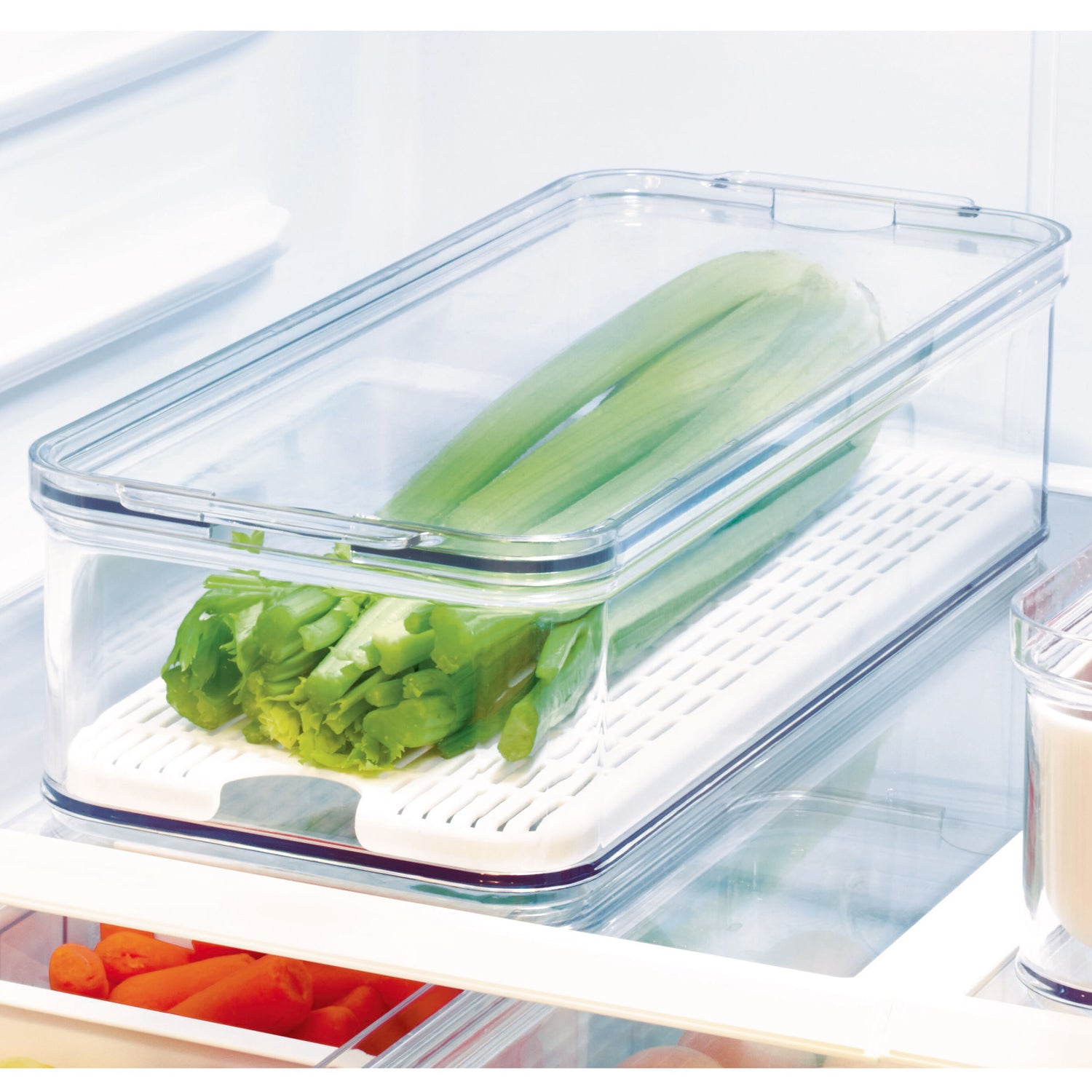 lidded fridge and pantry storage container crisp