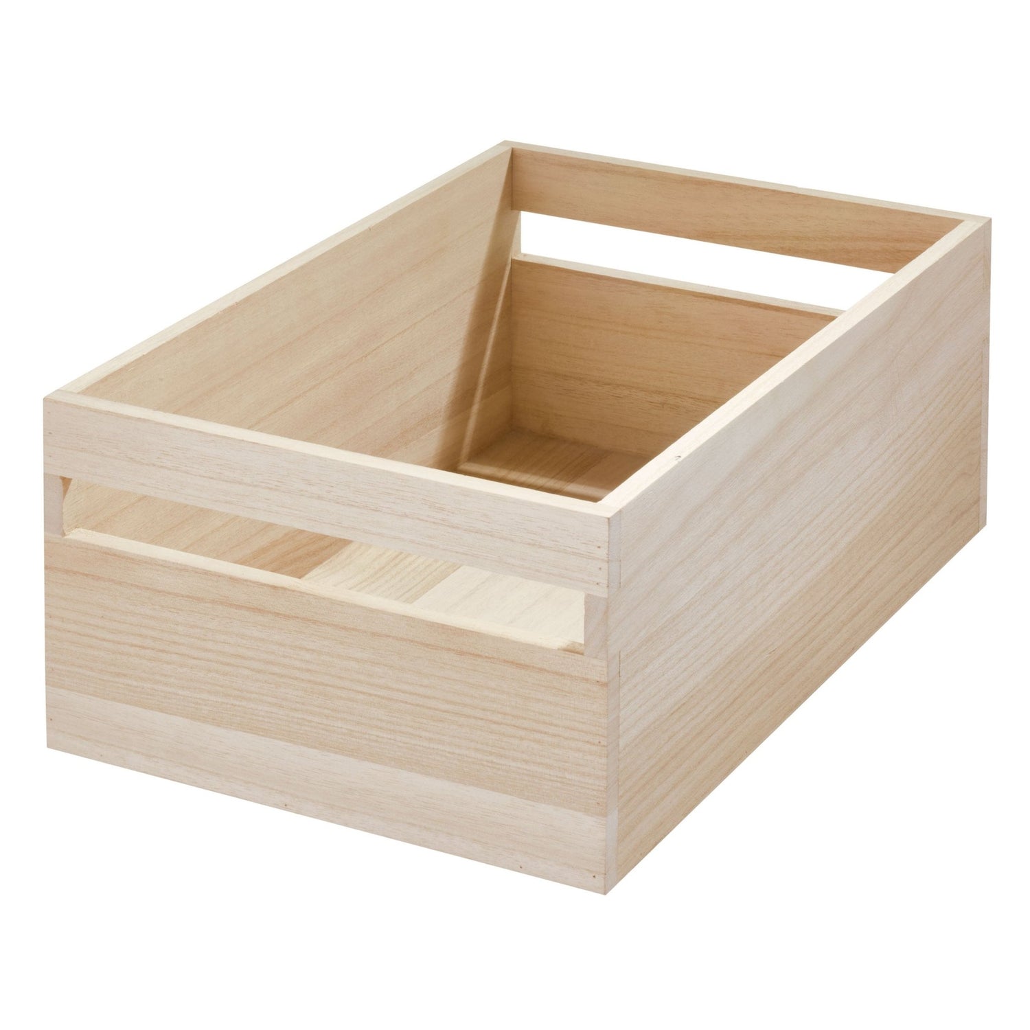 Wooden Pantry Storage Bin with Handle - Tall Large - Not A Boring Box APFE