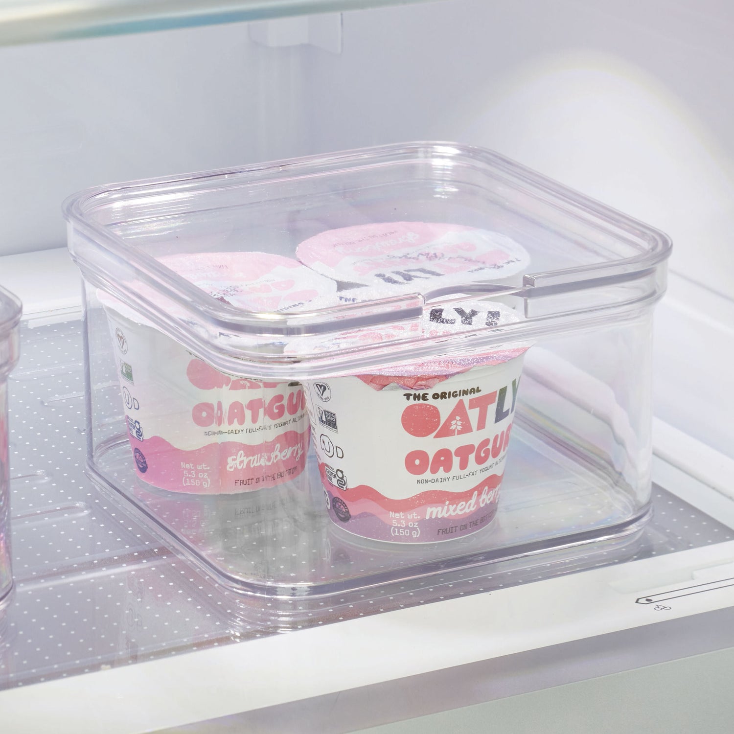 square lidded fridge storage box crisp