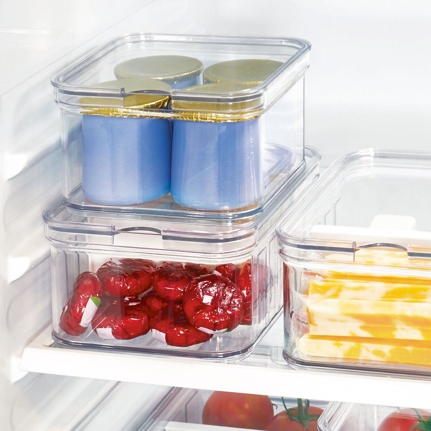 Square Lidded Fridge Storage Box- Crisp - Not A Boring Box