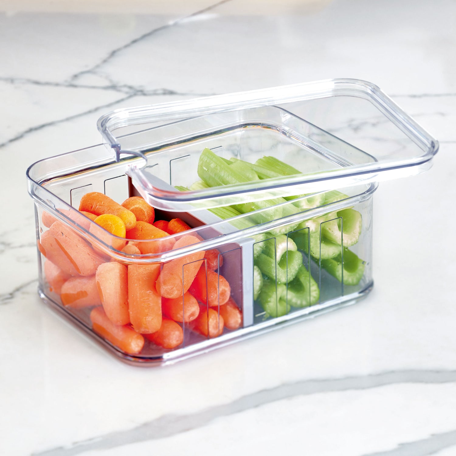 fridge and pantry organiser with dividers crisp small