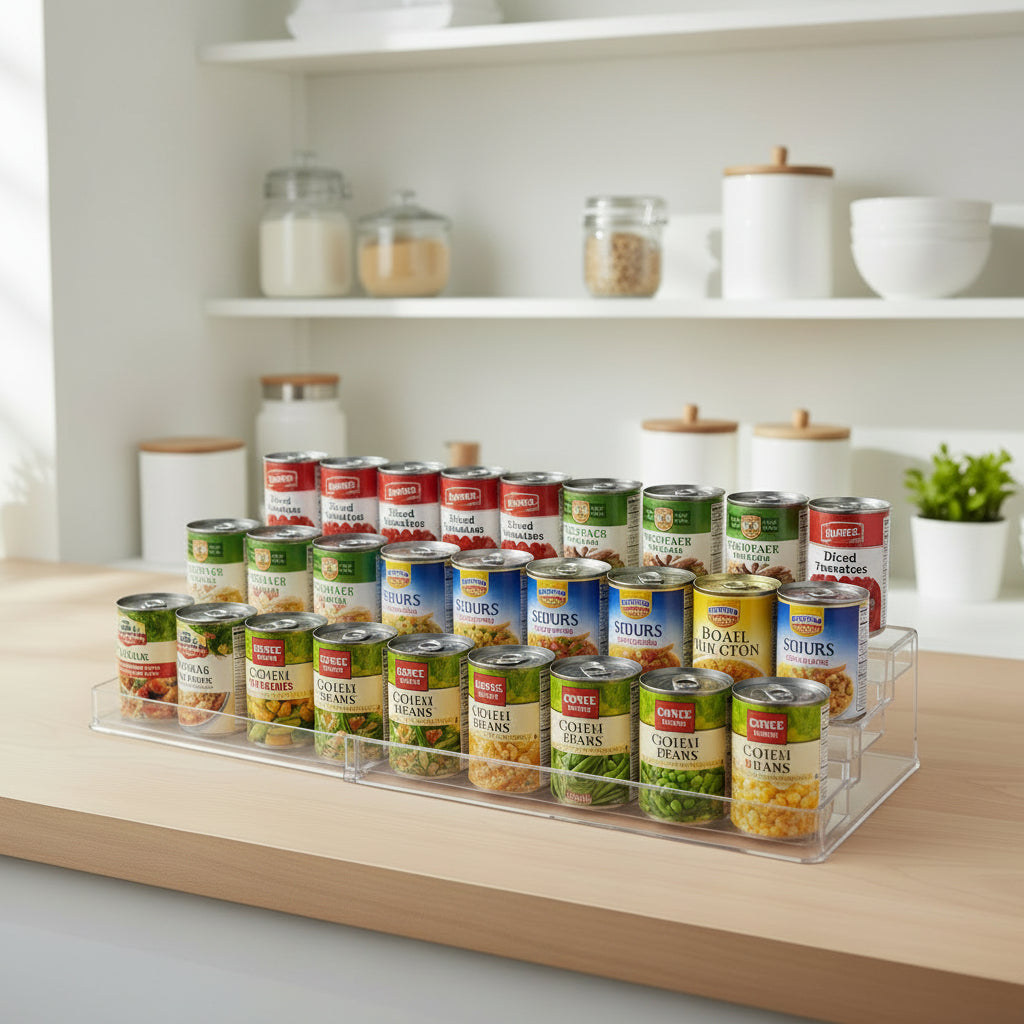 3 tier expandable cupboard organiser linus - Not A Boring Box