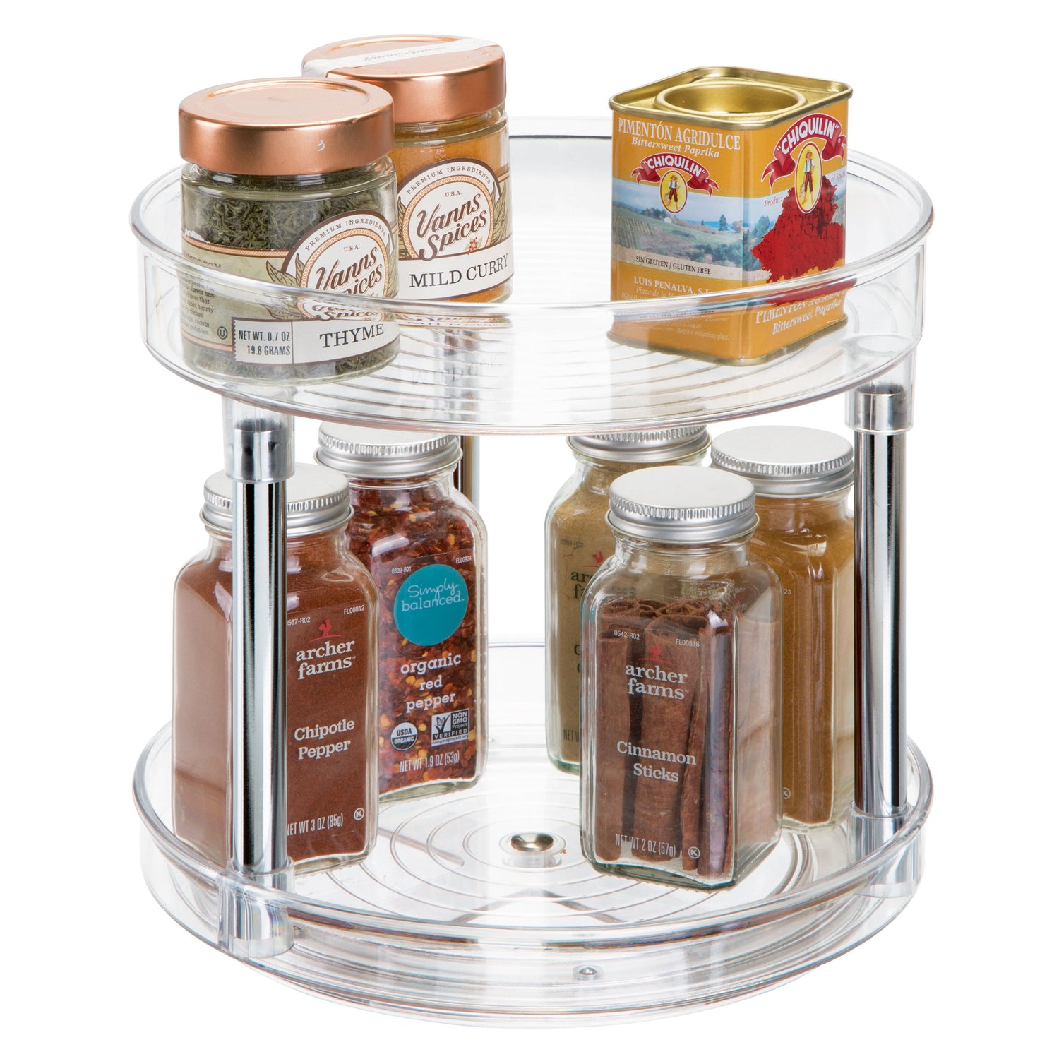 2 Tier Kitchen Cupboard Turntable - Not A Boring Box