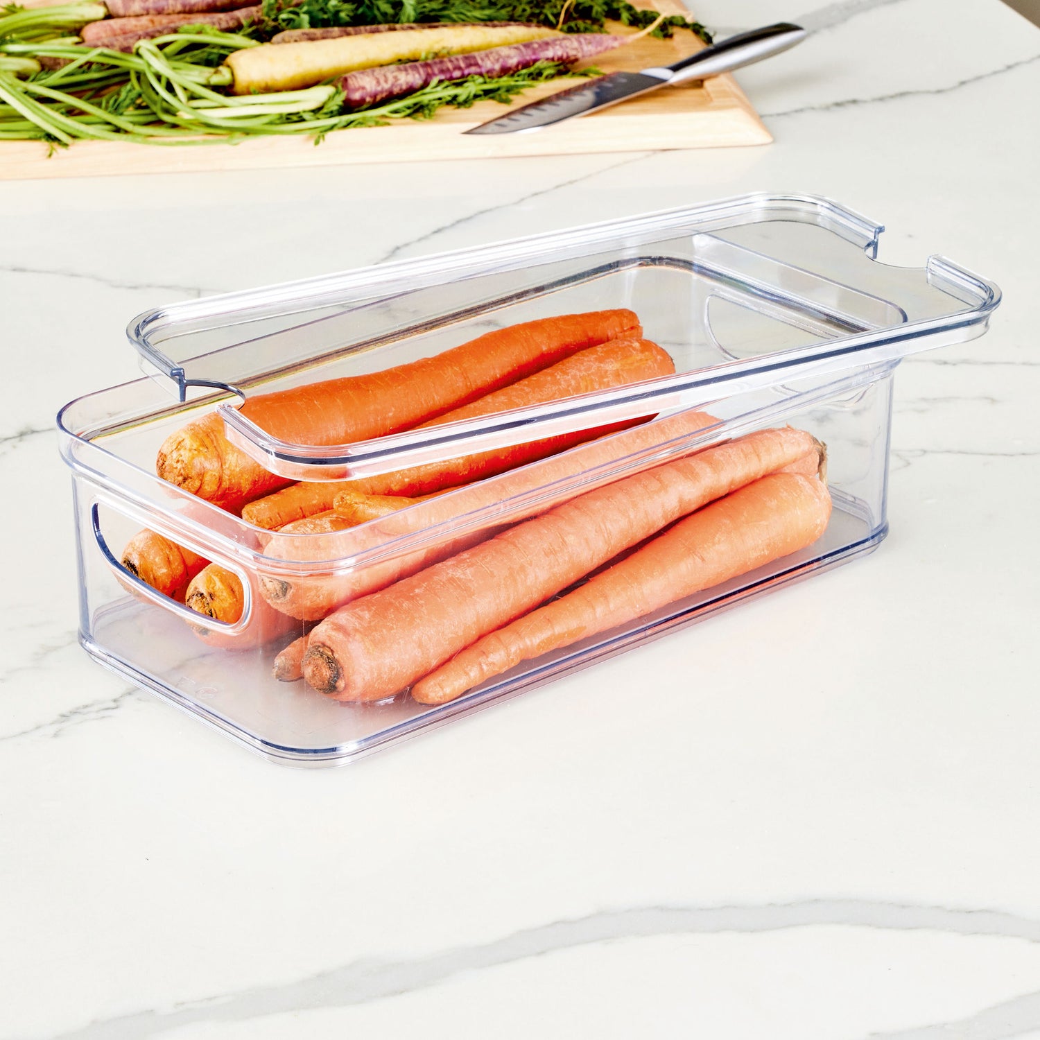 Rectangular Lidded Fridge Storage Box- Crisp - Not A Boring Box