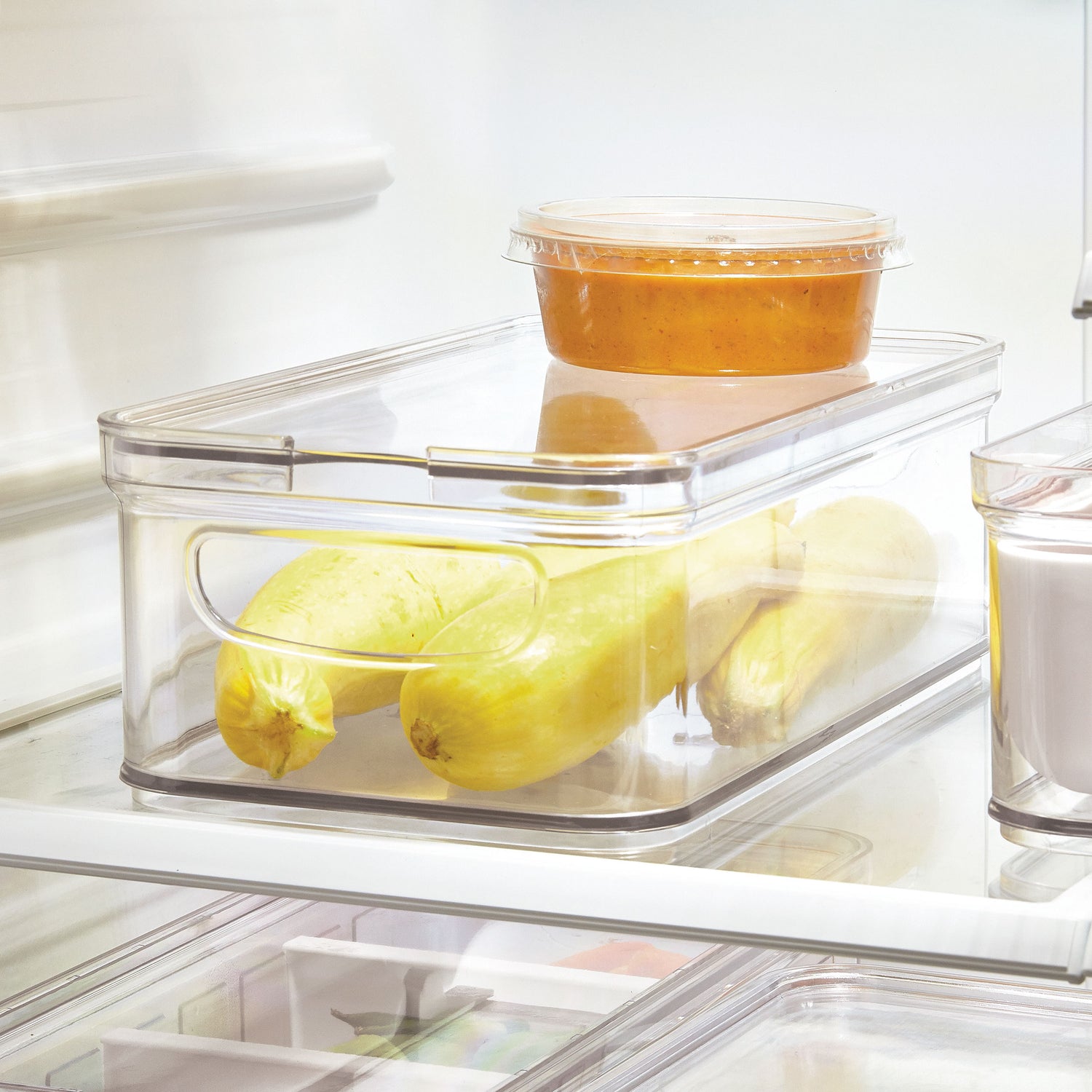 Rectangular Lidded Fridge Storage Box- Crisp - Not A Boring Box