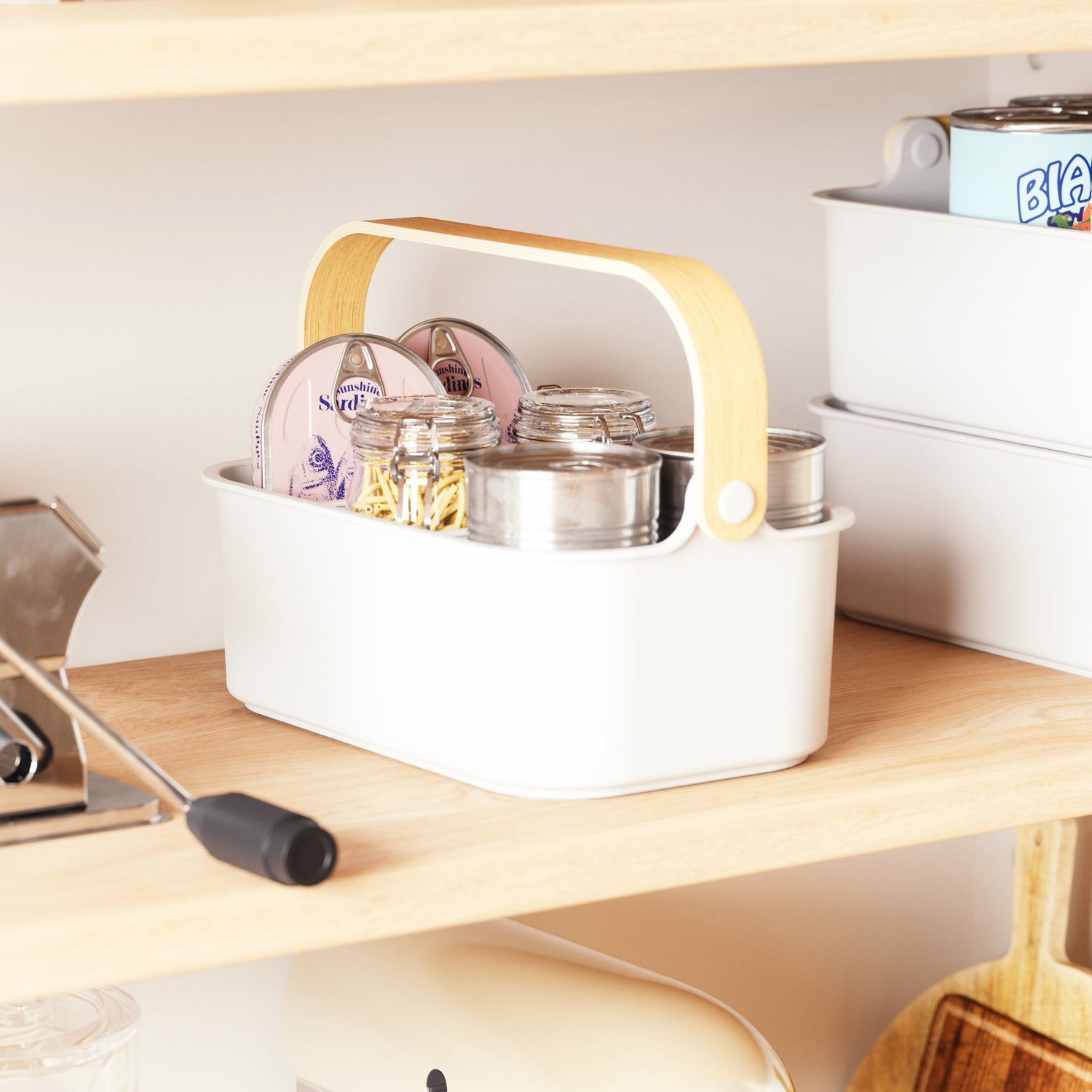 small kitchen caddy with removable dividers bellwood