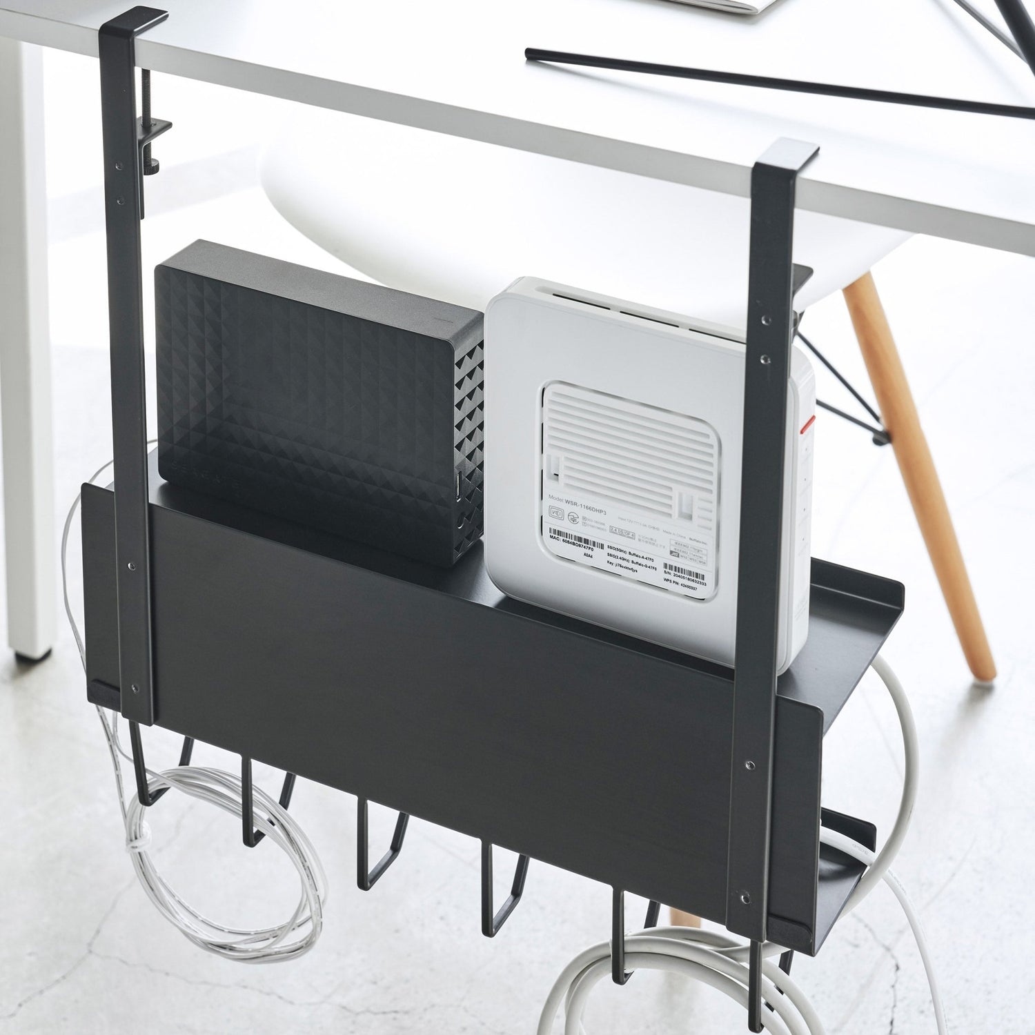 Under Desk Cable and Router Organiser - Not A Boring Box APFE