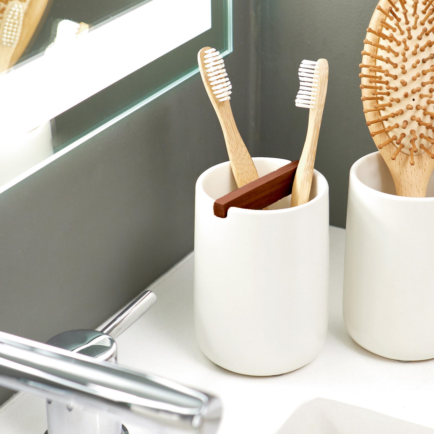 Ceramic Toothbrush Holder Eco- Vanity - Not A Boring Box