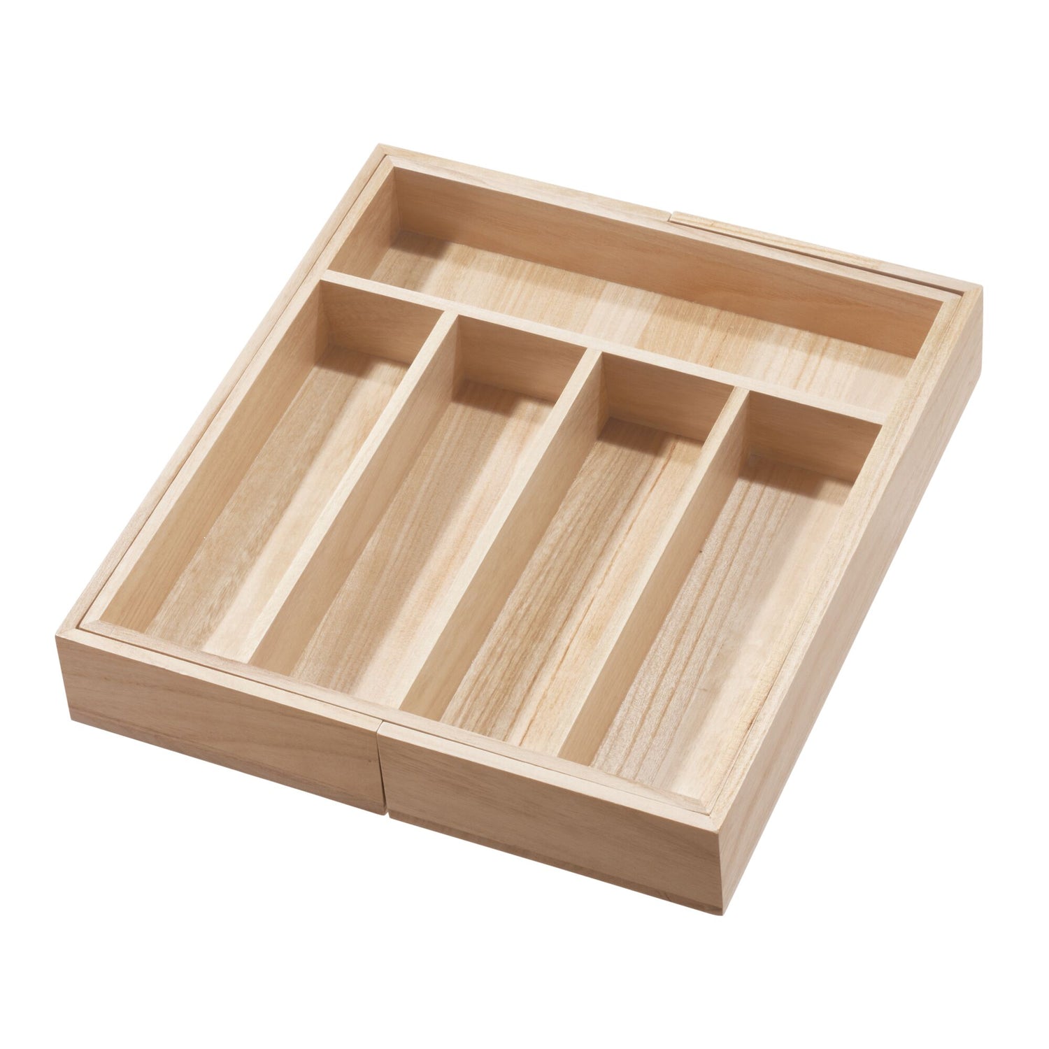 Expandable Cutlery Organiser Eco- Wood - Not A Boring Box