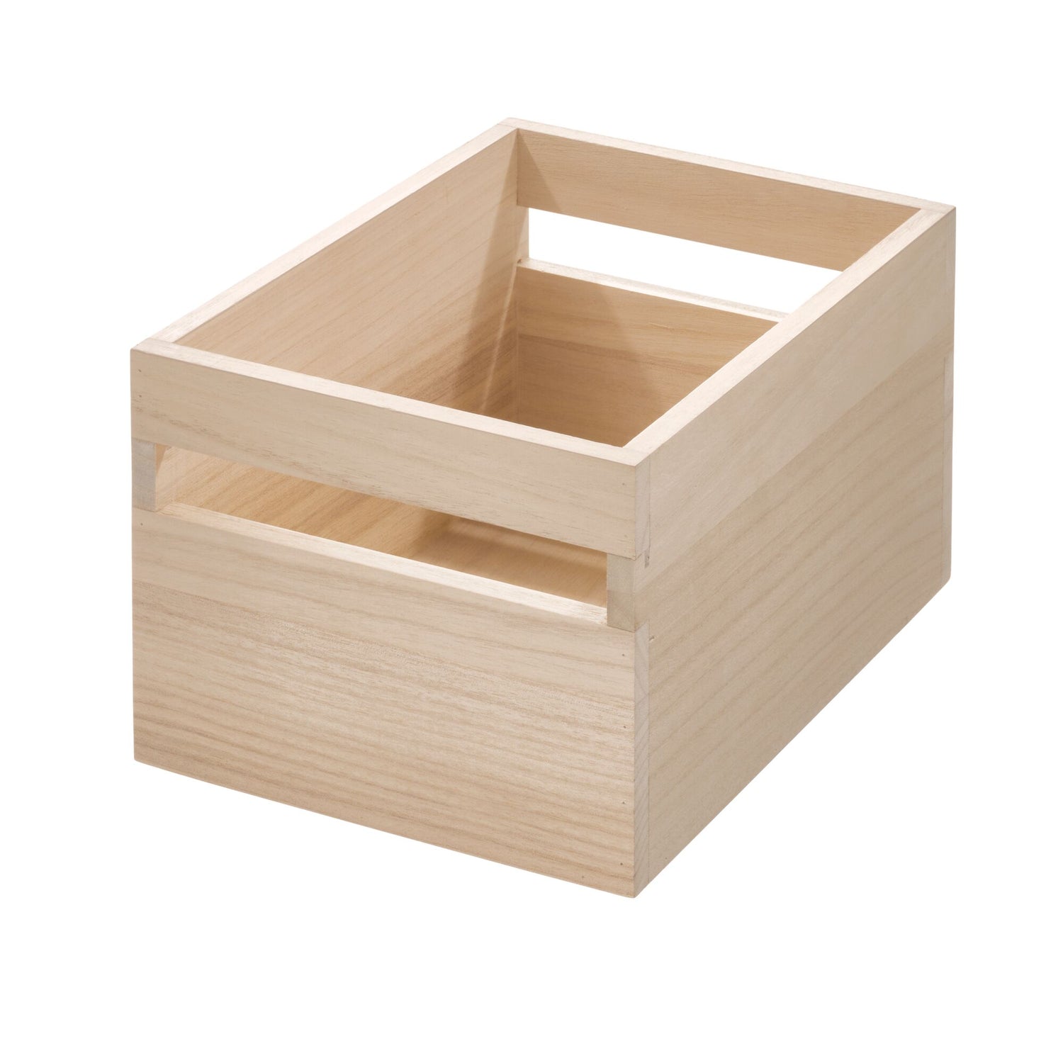 Wooden Pantry Storage Bin With Handle- Tall Medium - Not A Boring Box