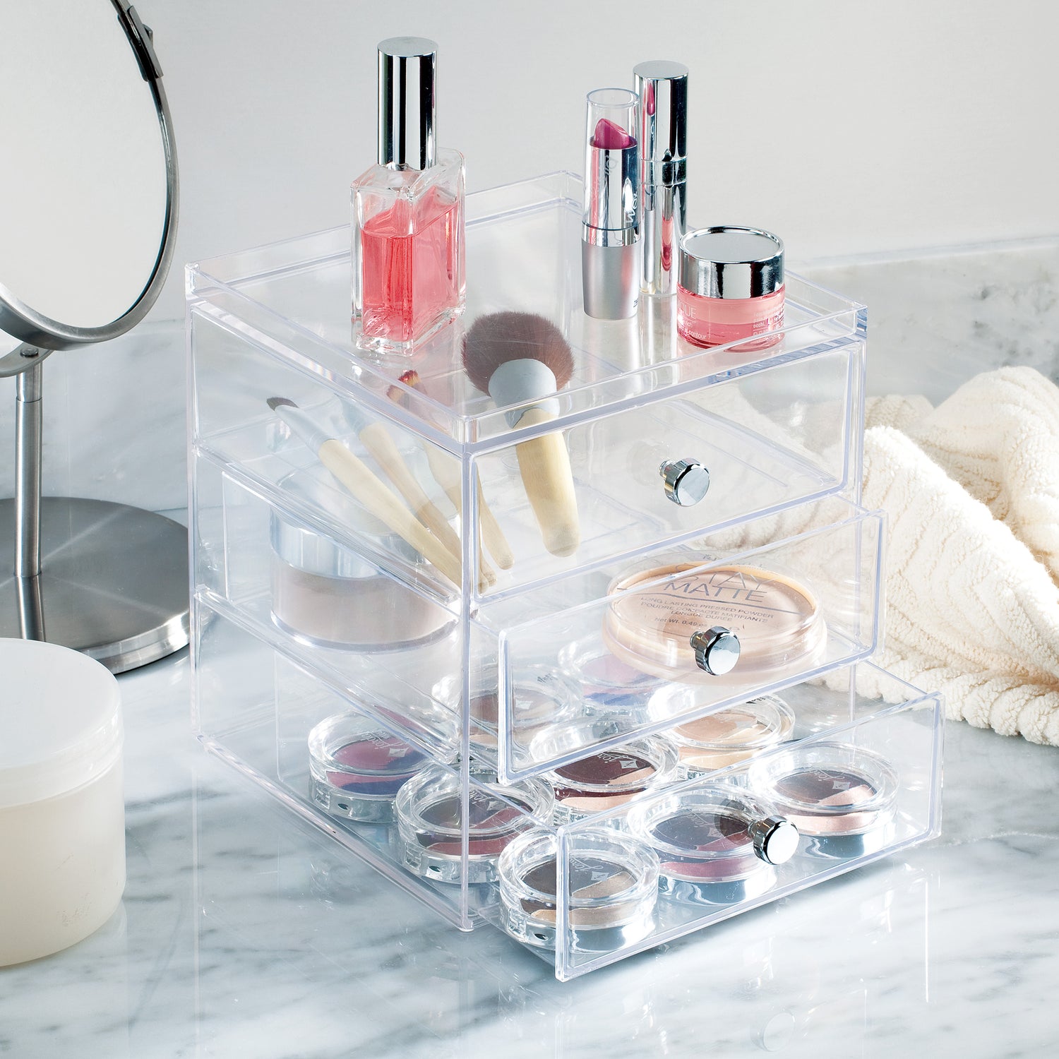 3 Drawer Acrylic Organiser