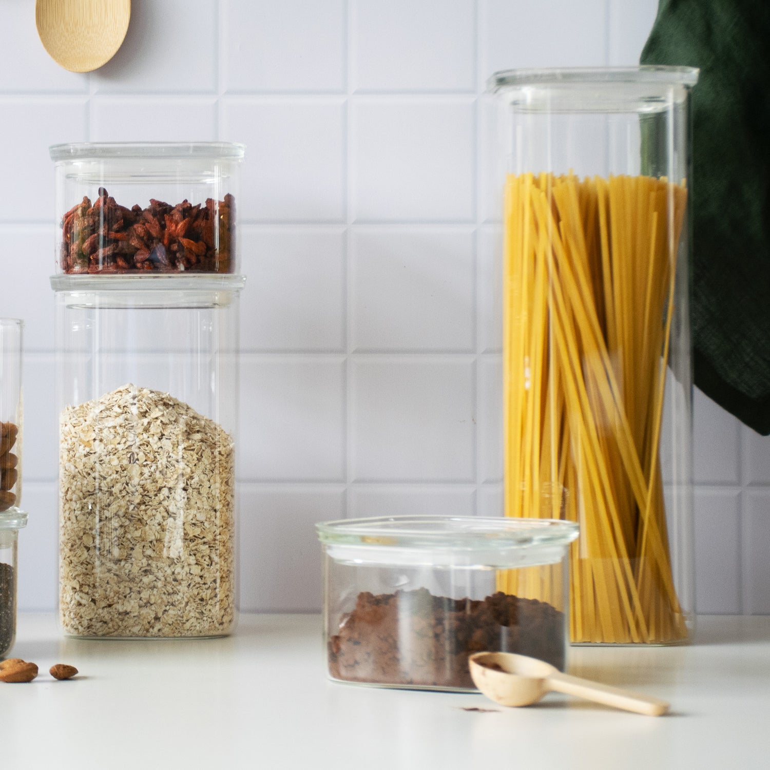 Glass Storage Canister With Glass Lid 500 ml - Not A Boring Box