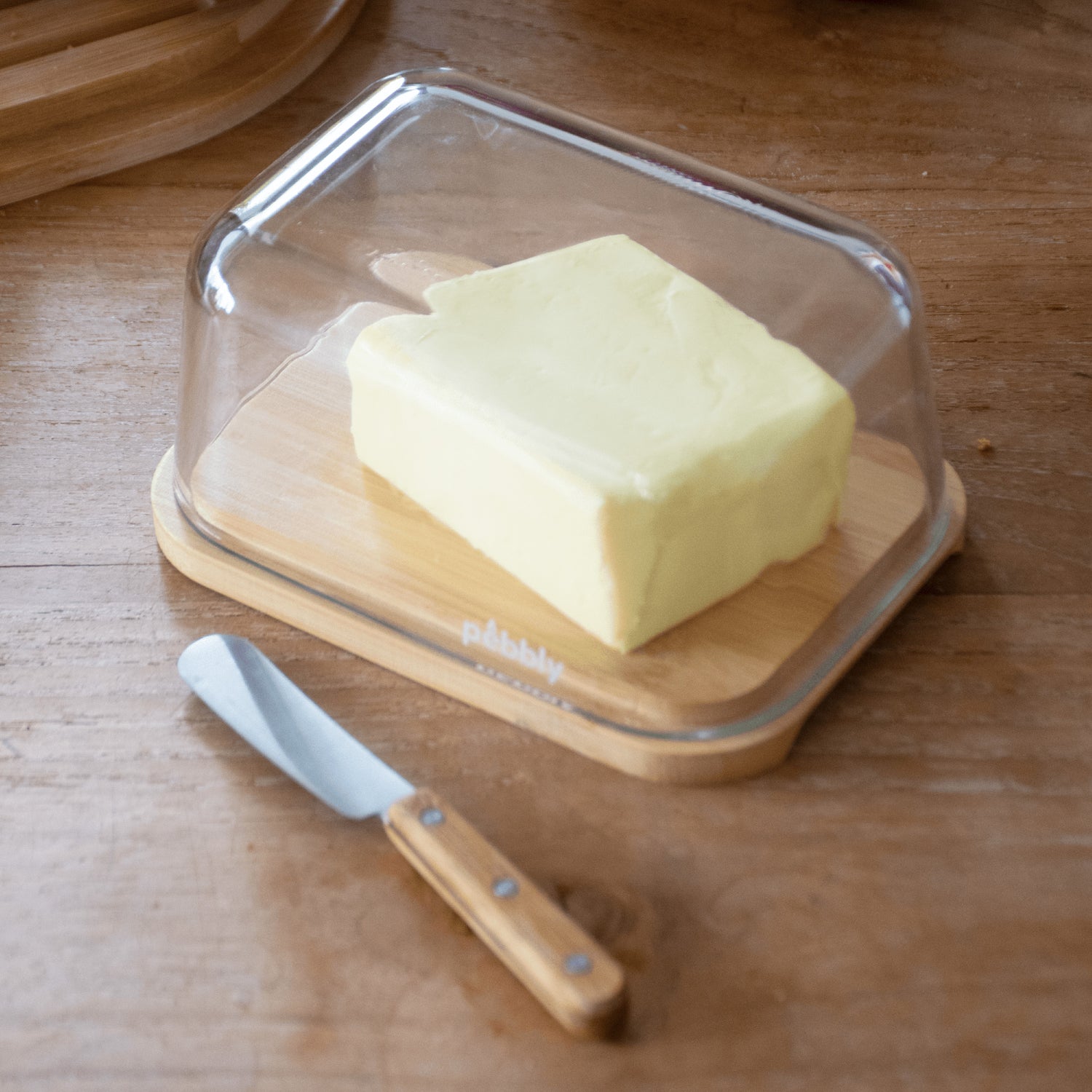 Butter Dish With Knife - Not A Boring Box