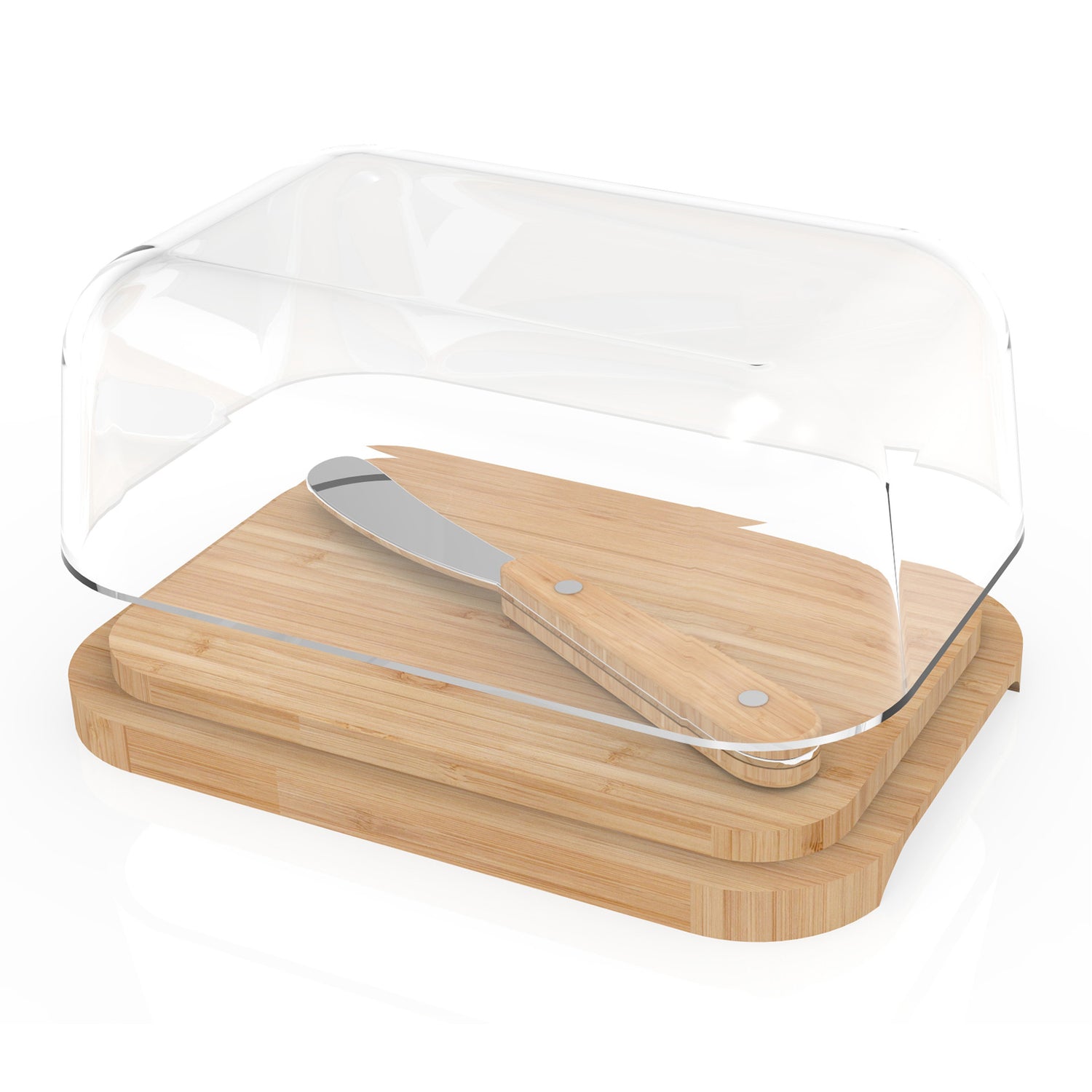 Butter Dish With Knife - Not A Boring Box