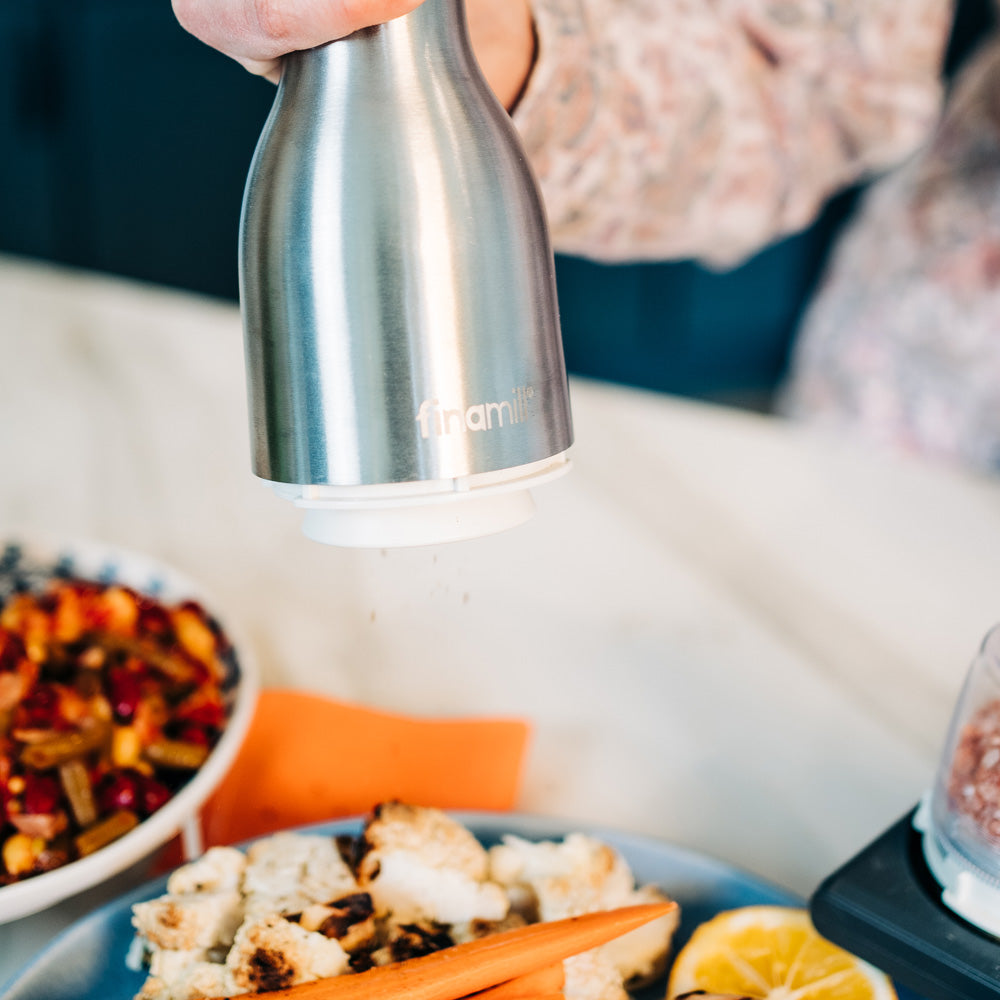 Stainless Steel Rechargeable Spice Grinder Finamill - Not A Boring Box