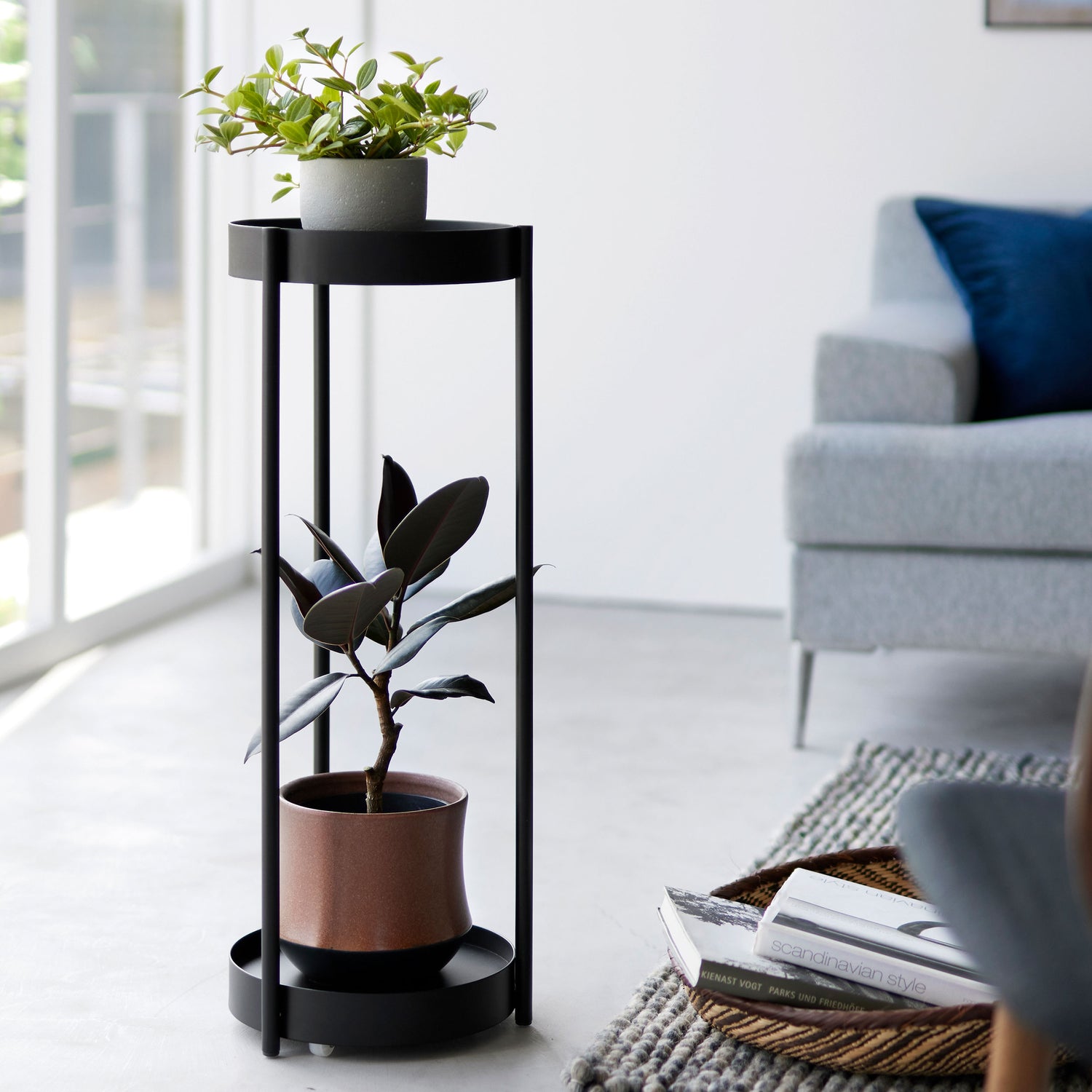 2 Tier Plant Stand with Castors - Not A Boring Box