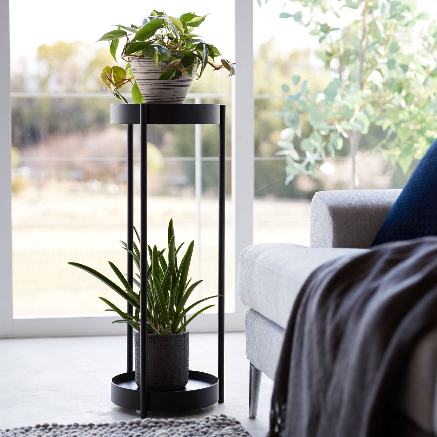 2 Tier Plant Stand with Castors - Not A Boring Box APFE