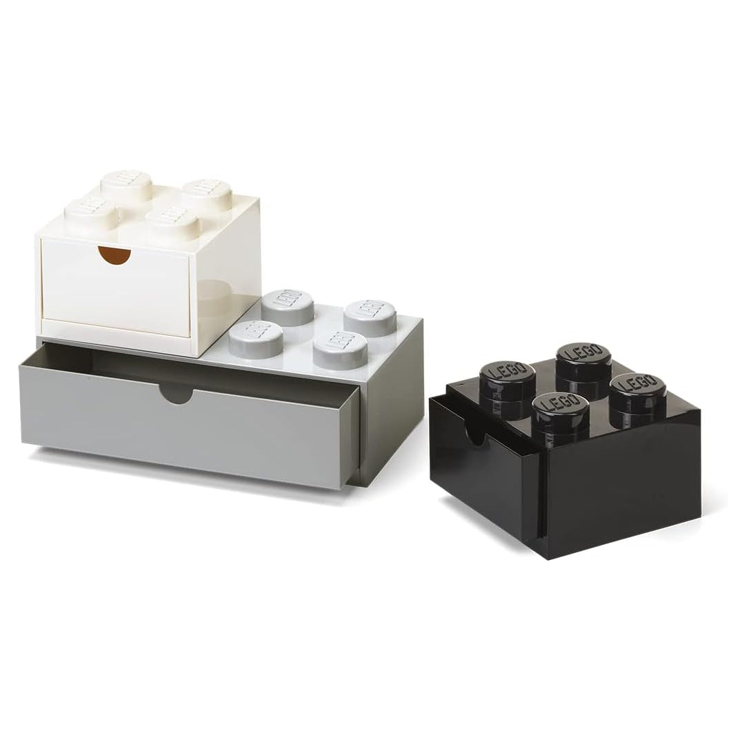 giant lego brick desktop storage drawer set
