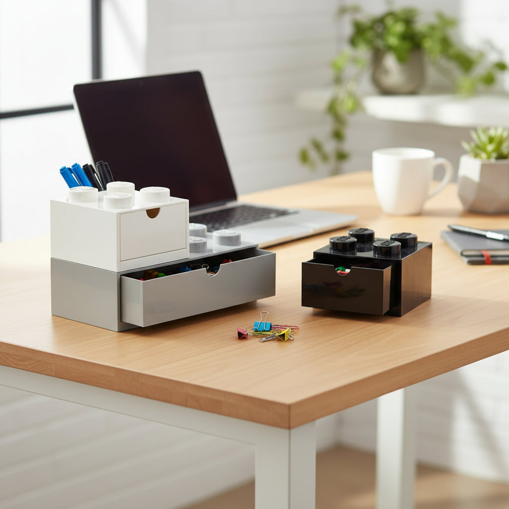 Giant Lego Brick Desktop Storage Drawer Set