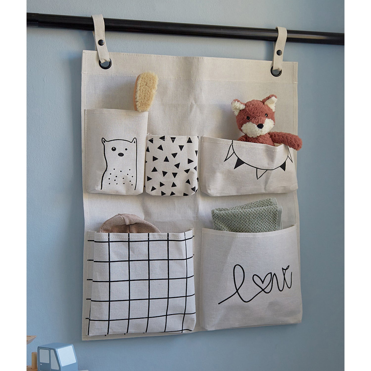 Hanging Organiser With 5 Pockets - Not A Boring Box