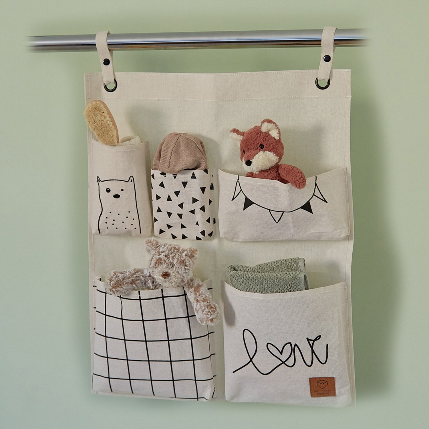 Hanging Organiser With 5 Pockets - Not A Boring Box