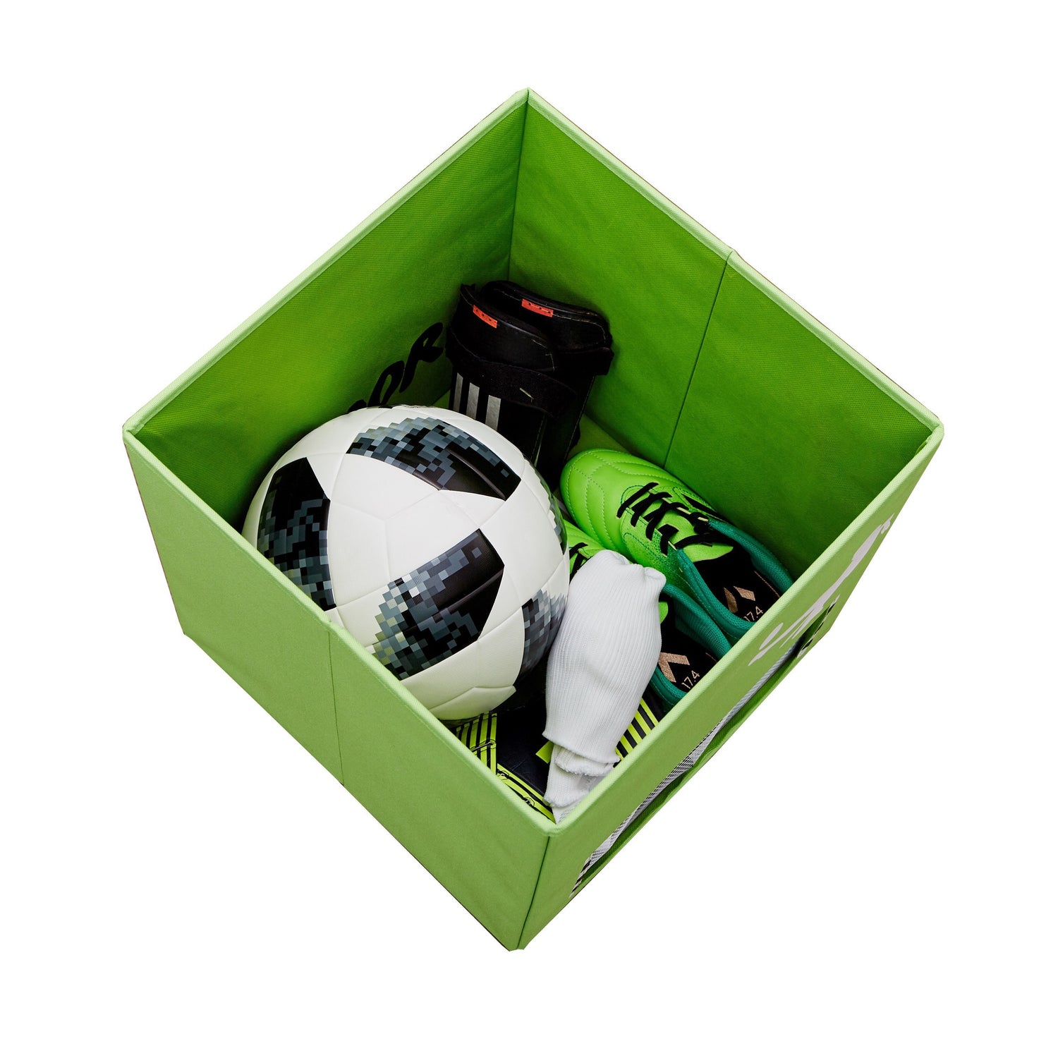 Football Toy Storage Box With Lid - Not A Boring Box