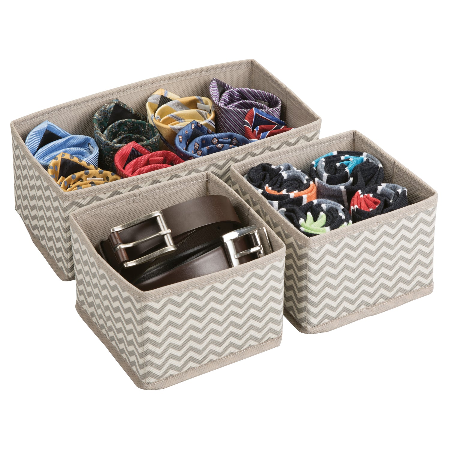 3 Piece Organiser Set Chevron - Not A Boring Box
