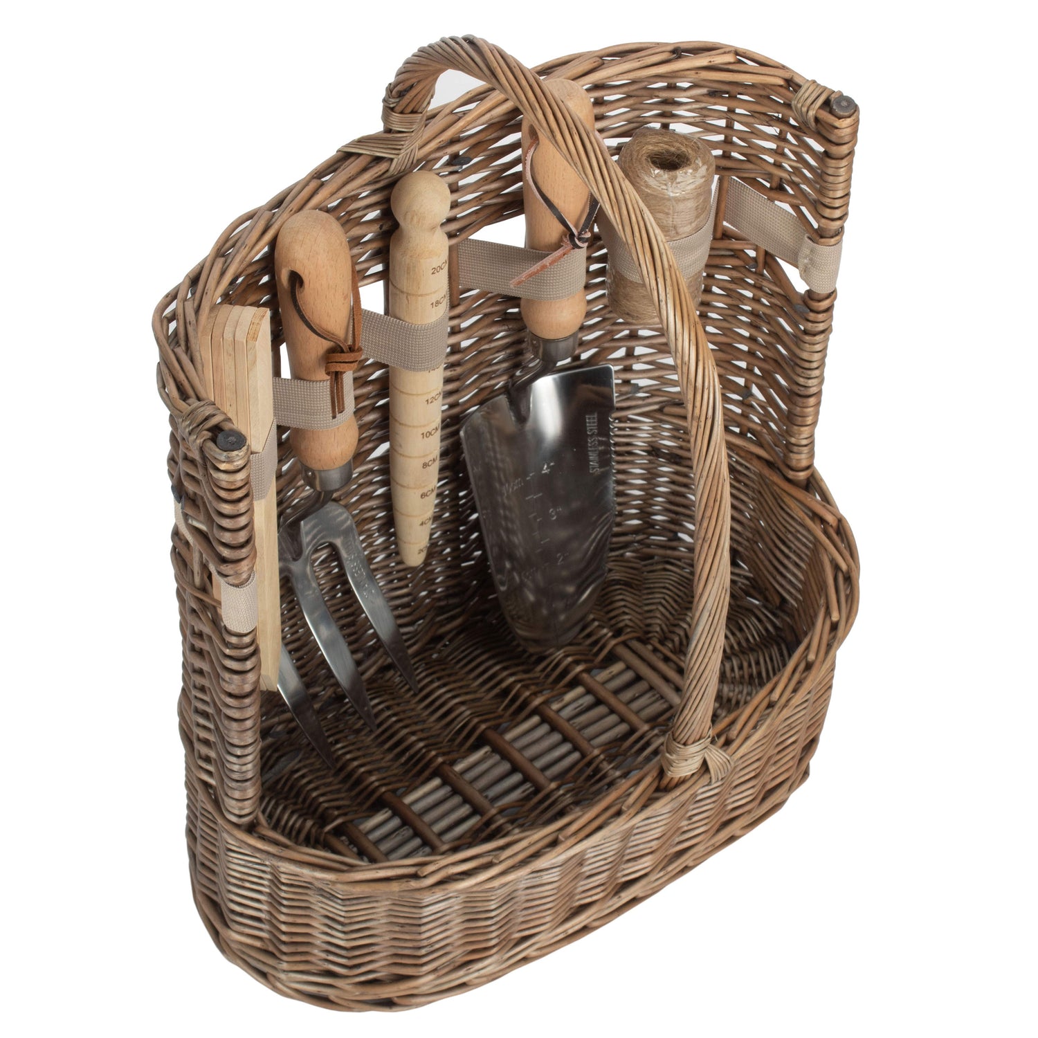 Deluxe Garden Tool Basket Antique Wash - Not A Boring Box