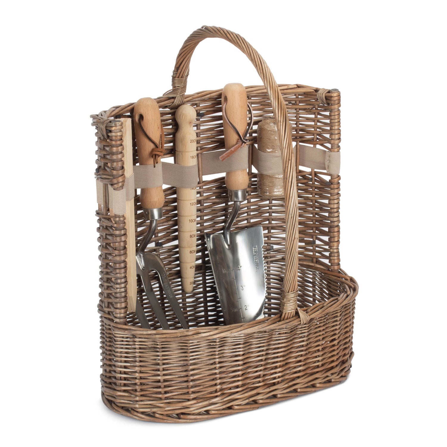 Deluxe Garden Tool Basket Antique Wash - Not A Boring Box