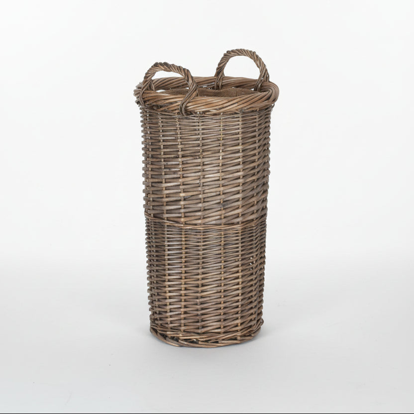 Small Willow Umbrella Stand Antique Wash