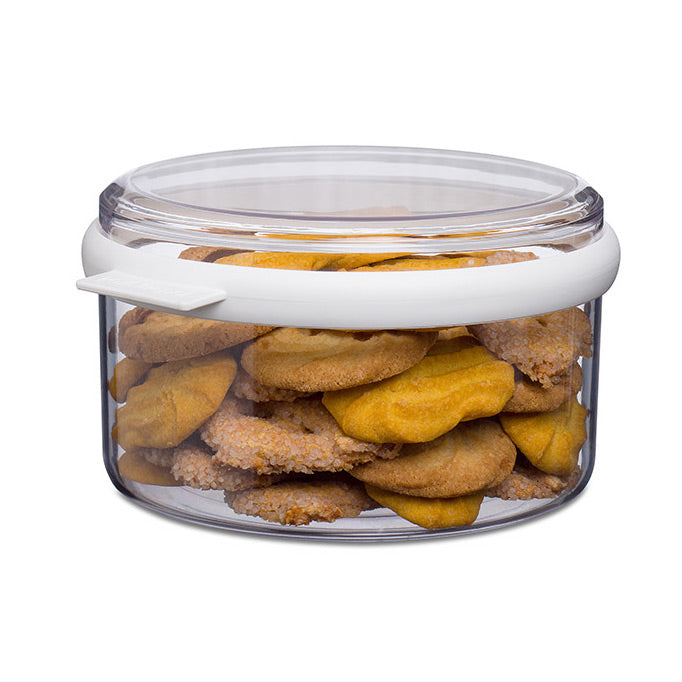 Clear Kitchen Storage Canister Round - Not A Boring Box