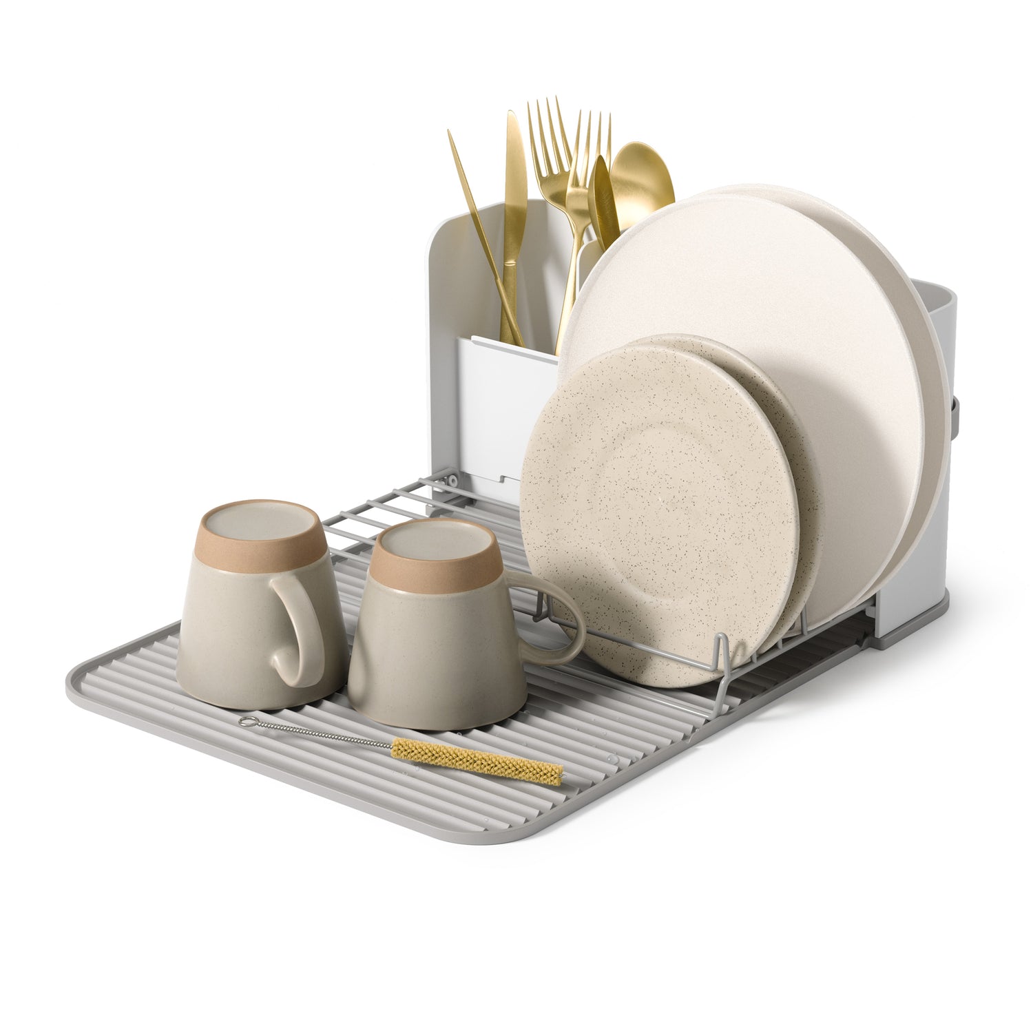 Compact Dish Rack With Mat Sling