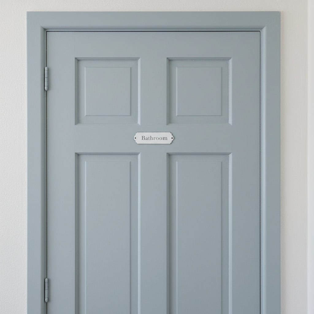 Enamel Bathroom Sign - Not A Boring Box