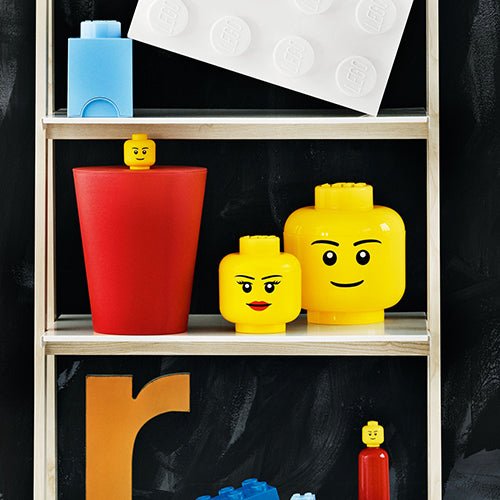 Giant LEGO Storage Head - Small Girl - Not A Boring Box APFE