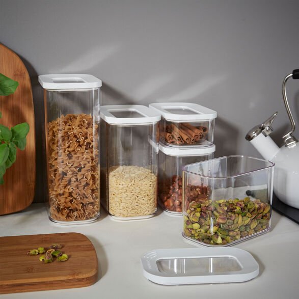 Clear Kitchen Storage Canister - 425ml - Not A Boring Box APFE