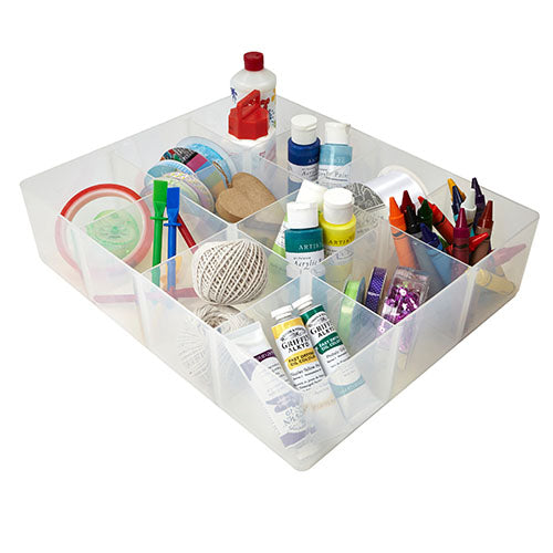 12 Compartment Craft Storage Tray - Not A Boring Box