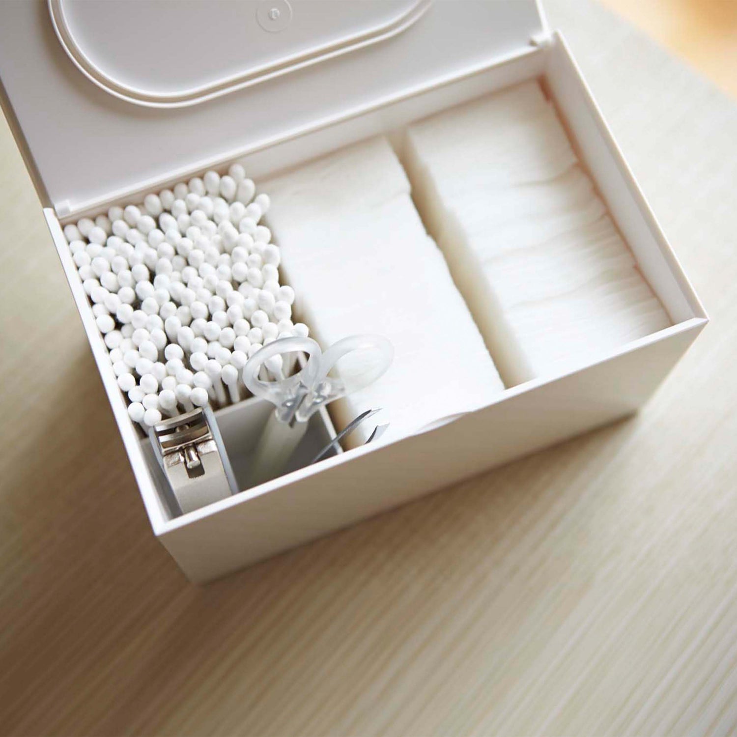 Cotton Pad and Bud Lidded Storage Box - Not A Boring Box APFE