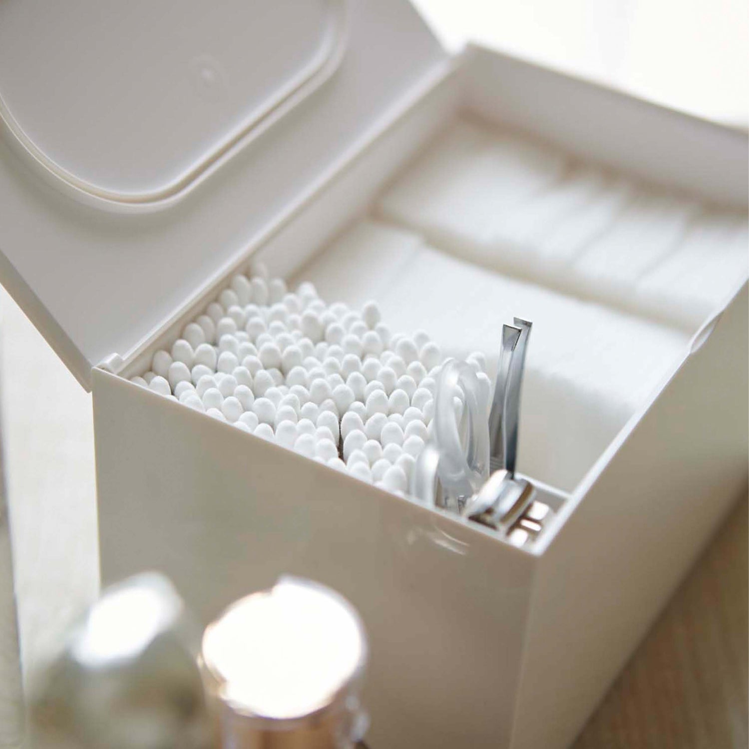 Cotton Pad and Bud Lidded Storage Box - Not A Boring Box APFE