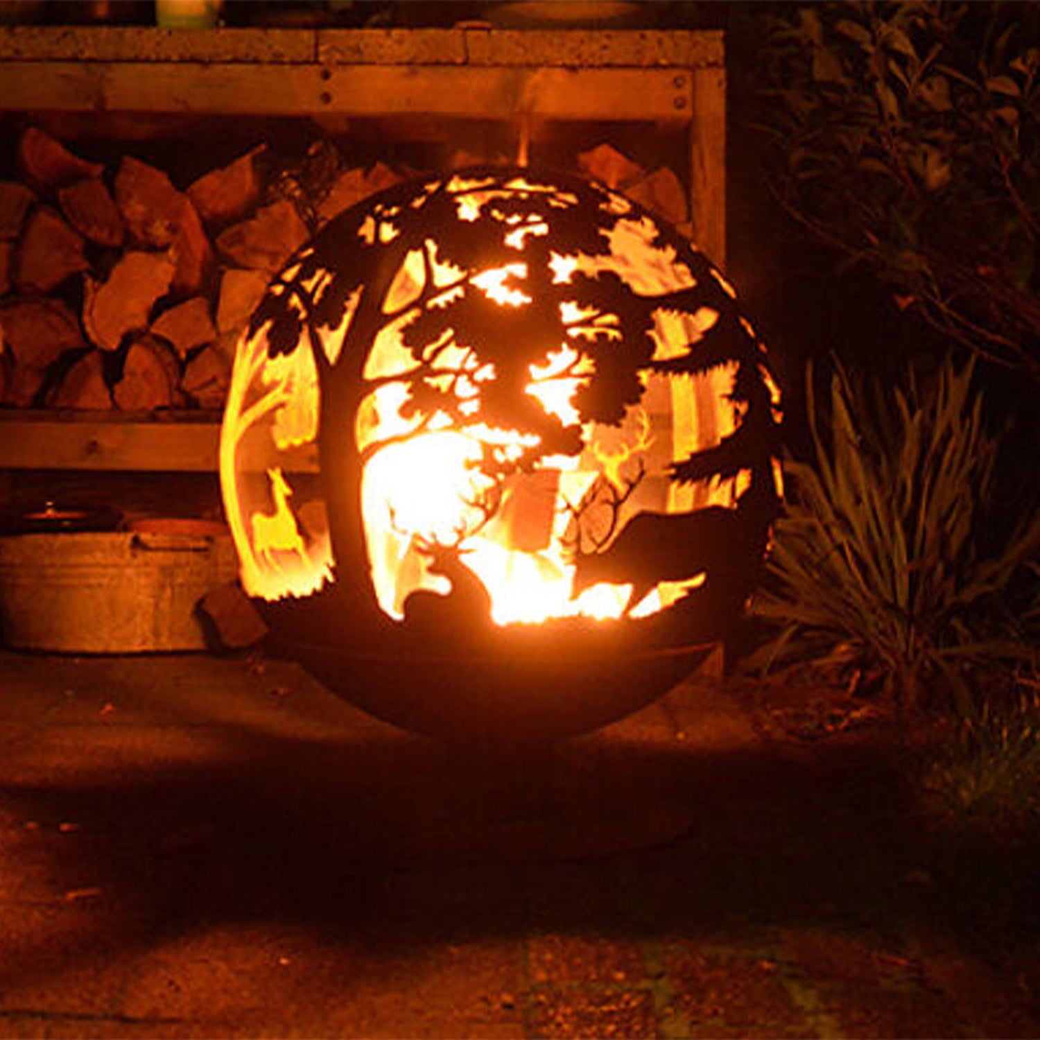 Globe Fire Pit - Not A Boring Box