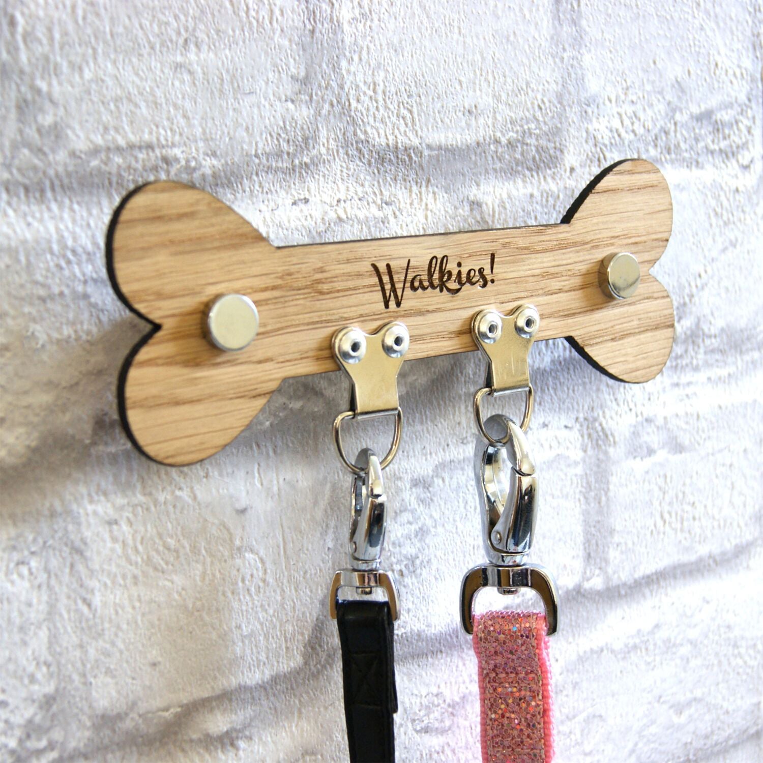 Dog Lead Storage Hook Bone - Not A Boring Box